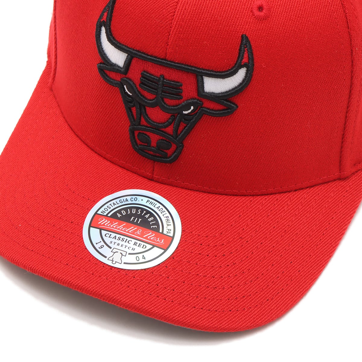 Mitchell & Ness Team Ground Stretch Snapback-CBU RED 23FW-Iの画像