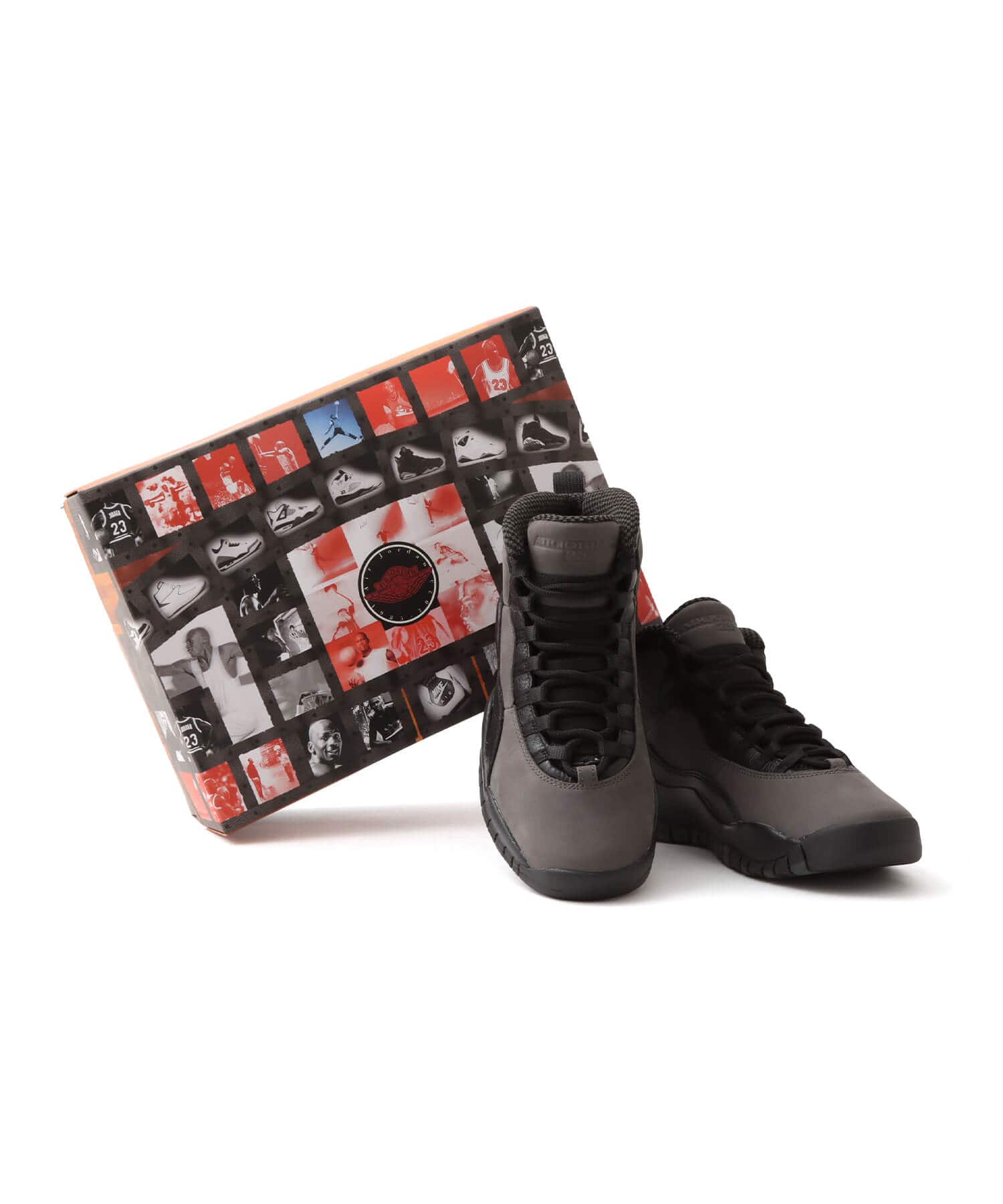 JORDAN BRAND AIR JORDAN 10 RETRO CHARRED GREY/TRUE RED-BLACKの画像