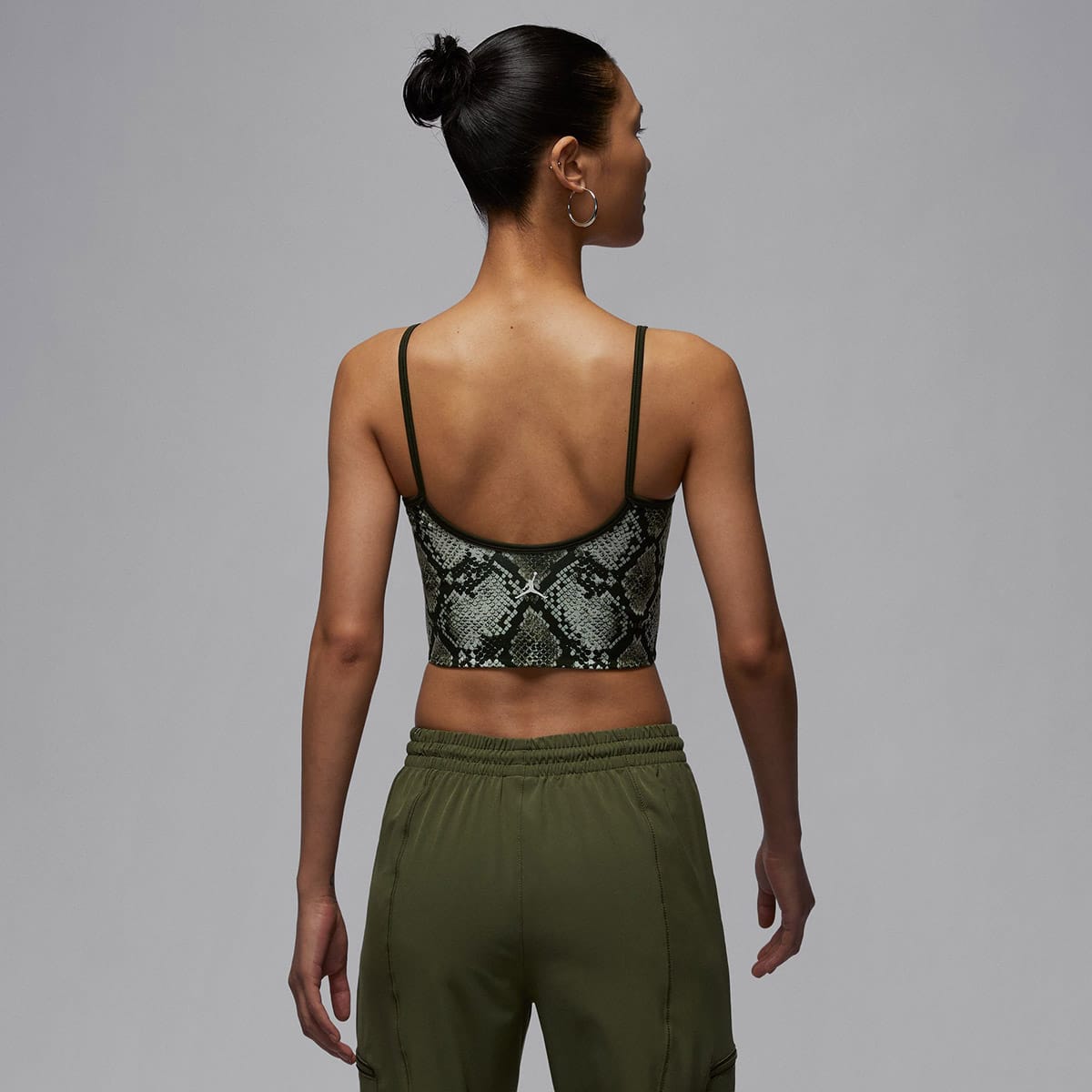 JORDAN BRAND AS W J SPT AOP CROP TANK MEDIUM OLIVEの画像