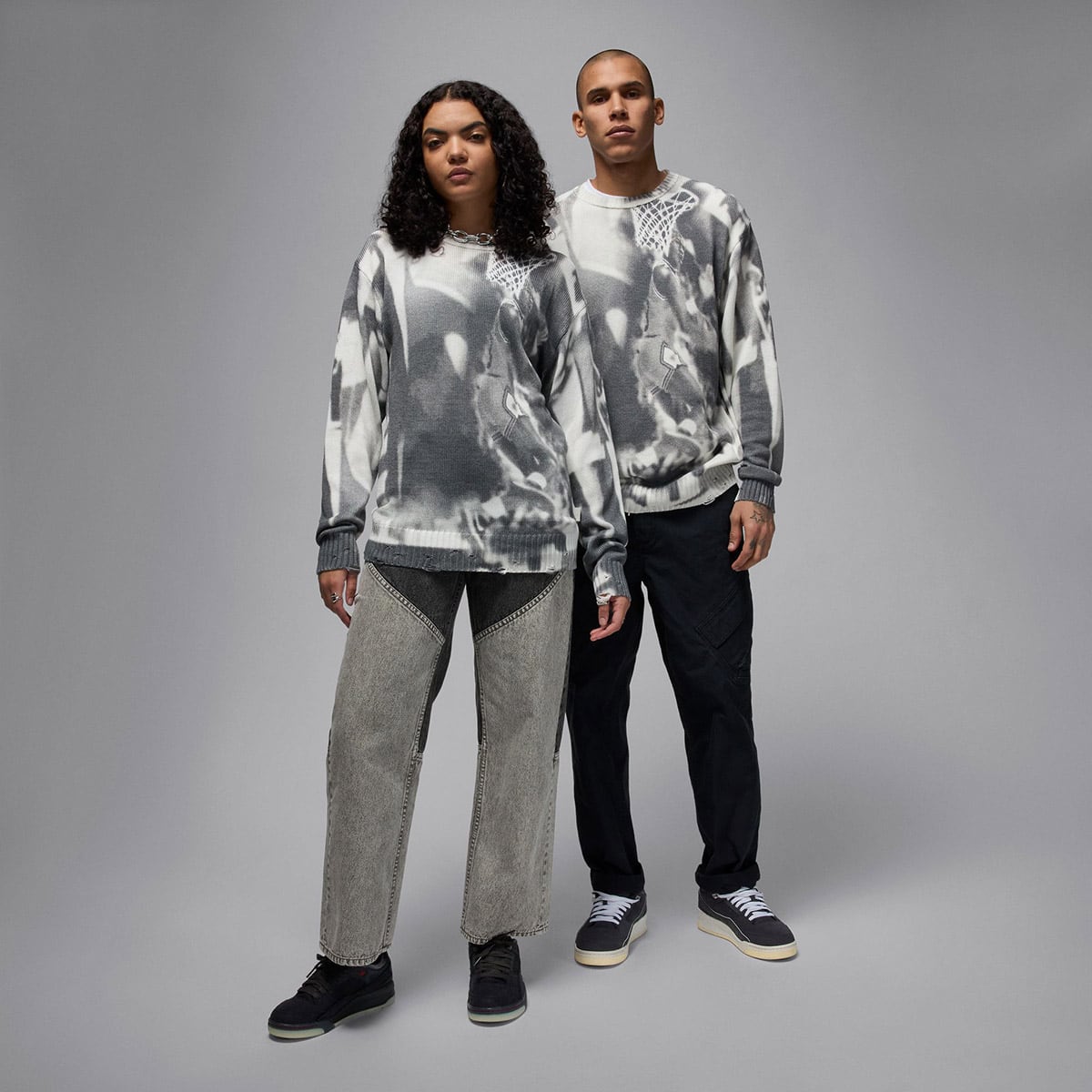 JORDAN BRAND M J AIR JORDAN KNIT SWEATER SAIL(ジョーダン JORDAN BRAND M J AIR JORDAN KNIT SWEATER SAIL(ジョーダン