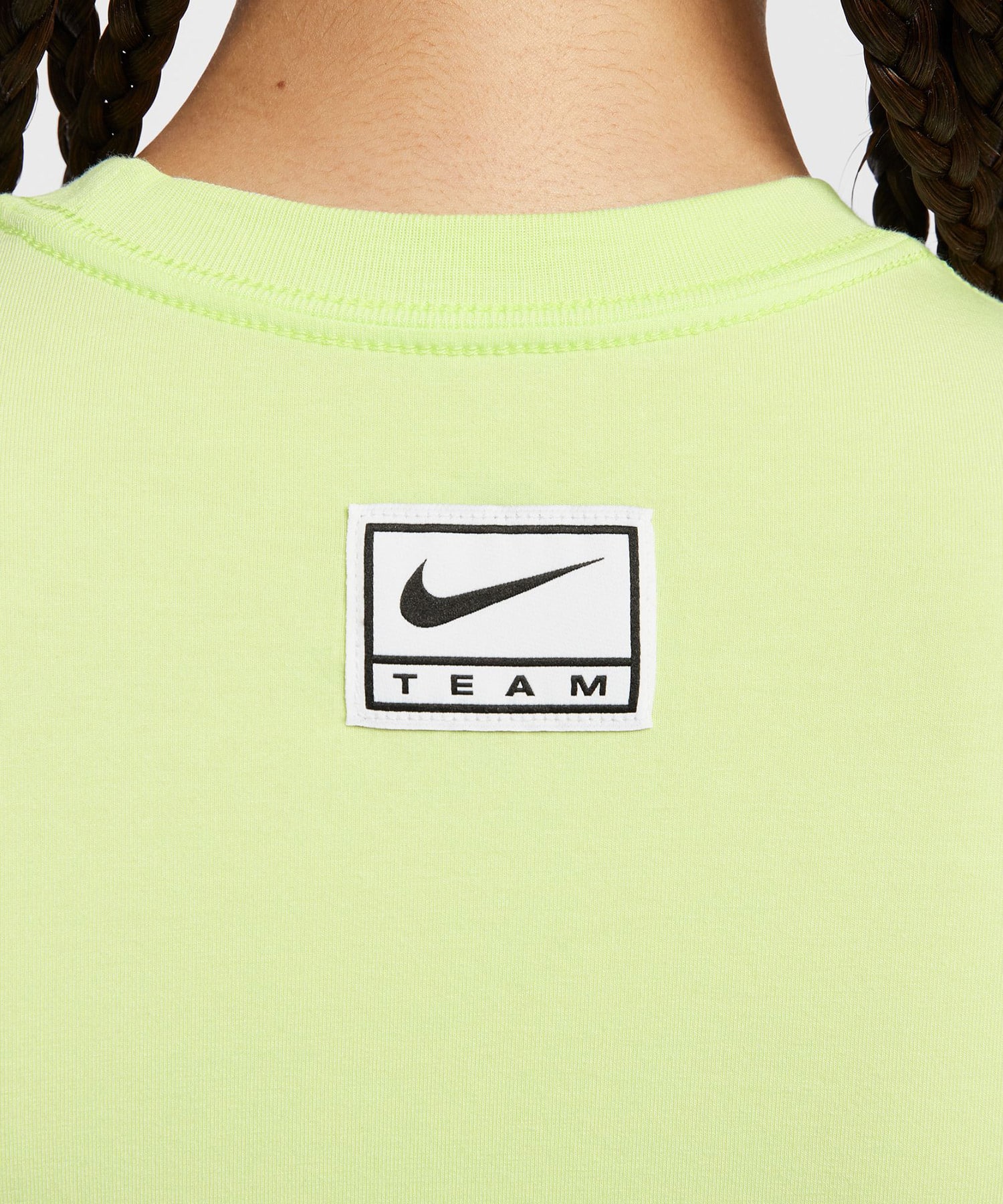 NIKE AS W NSW SLIM CROP TEE STREET LT LIQUID LIMEの画像