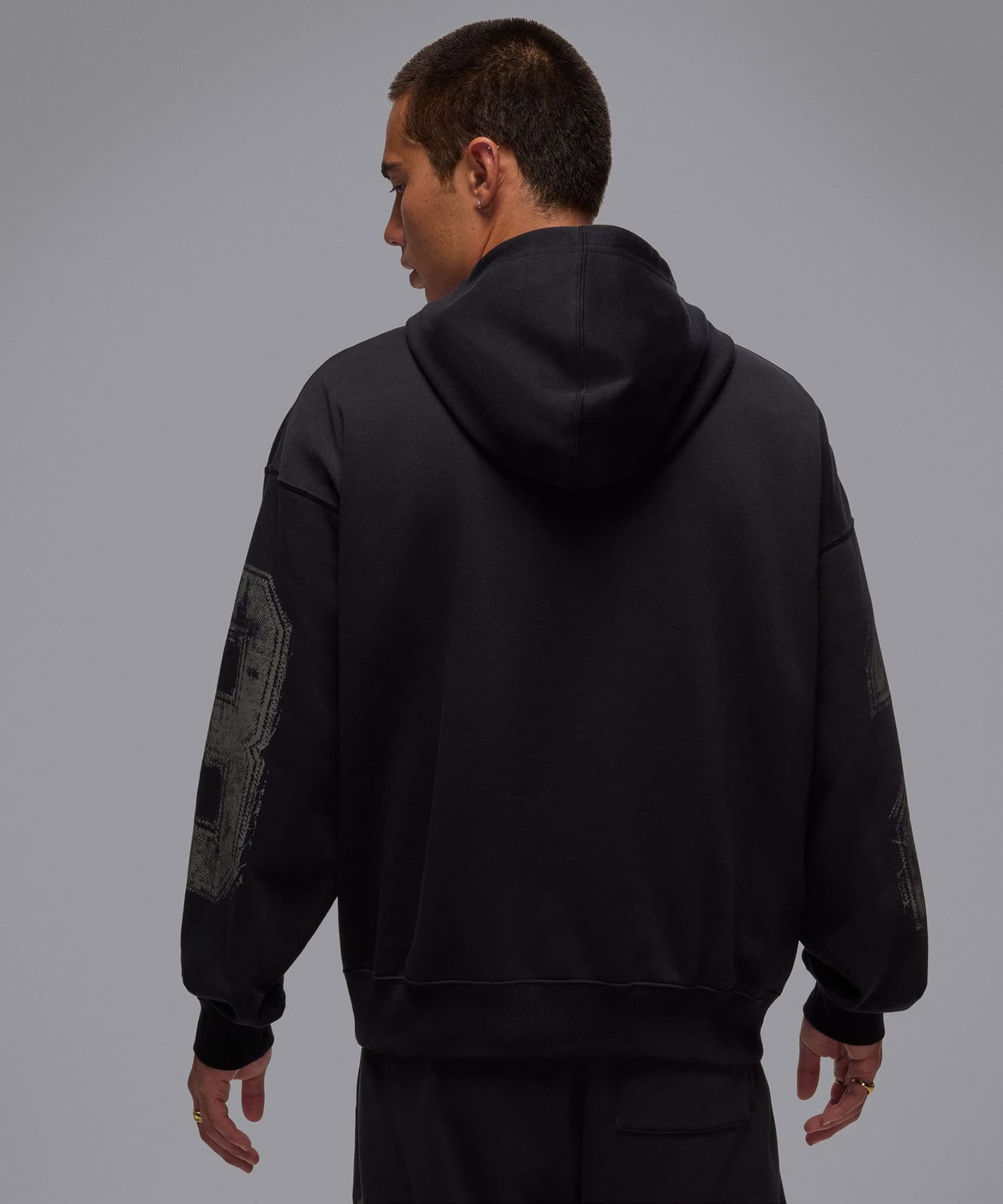 JORDAN BRAND M J BRK CLLGTE HBR PO HD LB BLACK/SAILの画像