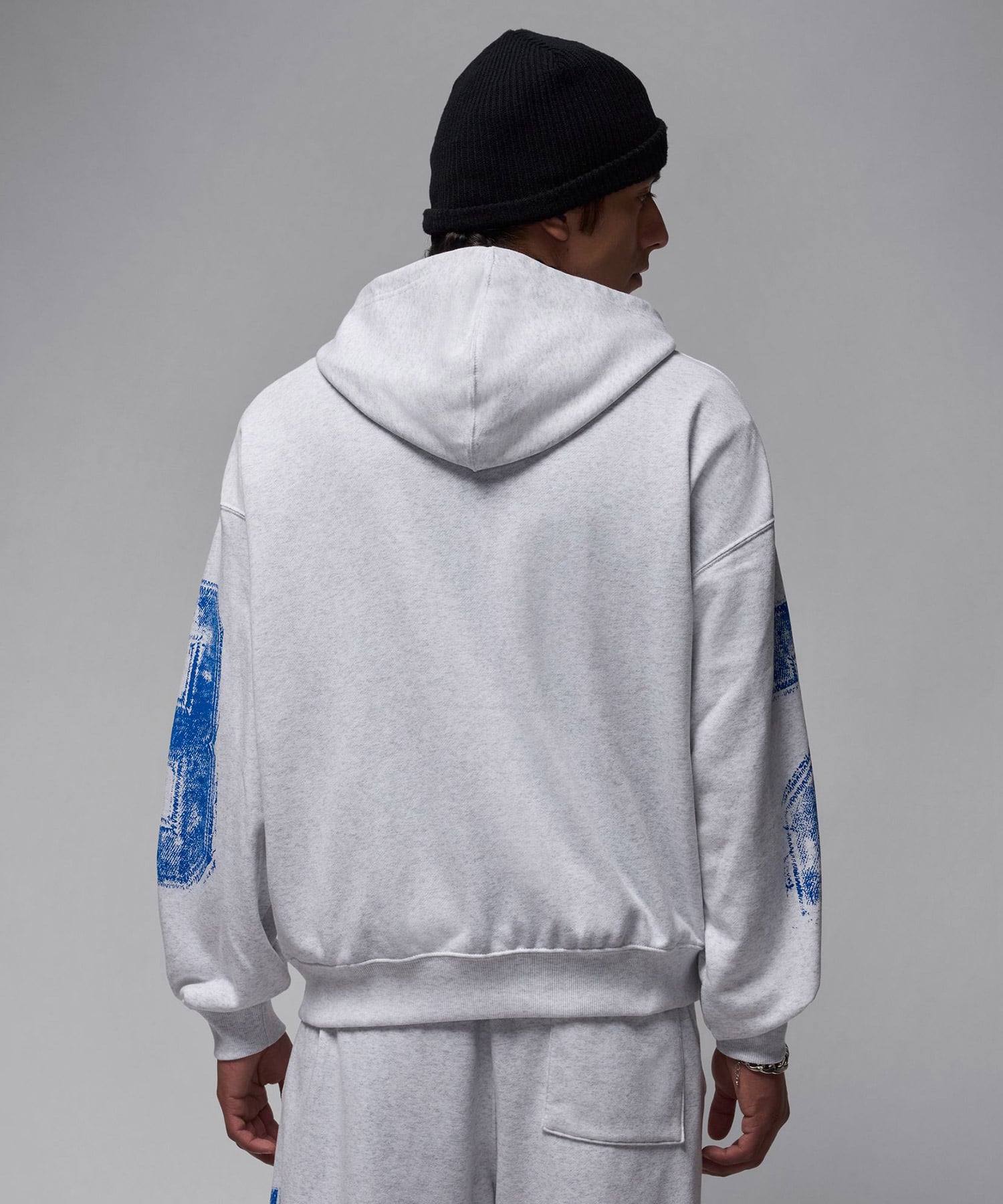 JORDAN BRAND M J BRK CLLGTE HBR PO HD LB BIRCH HEATHER/BLACKの画像