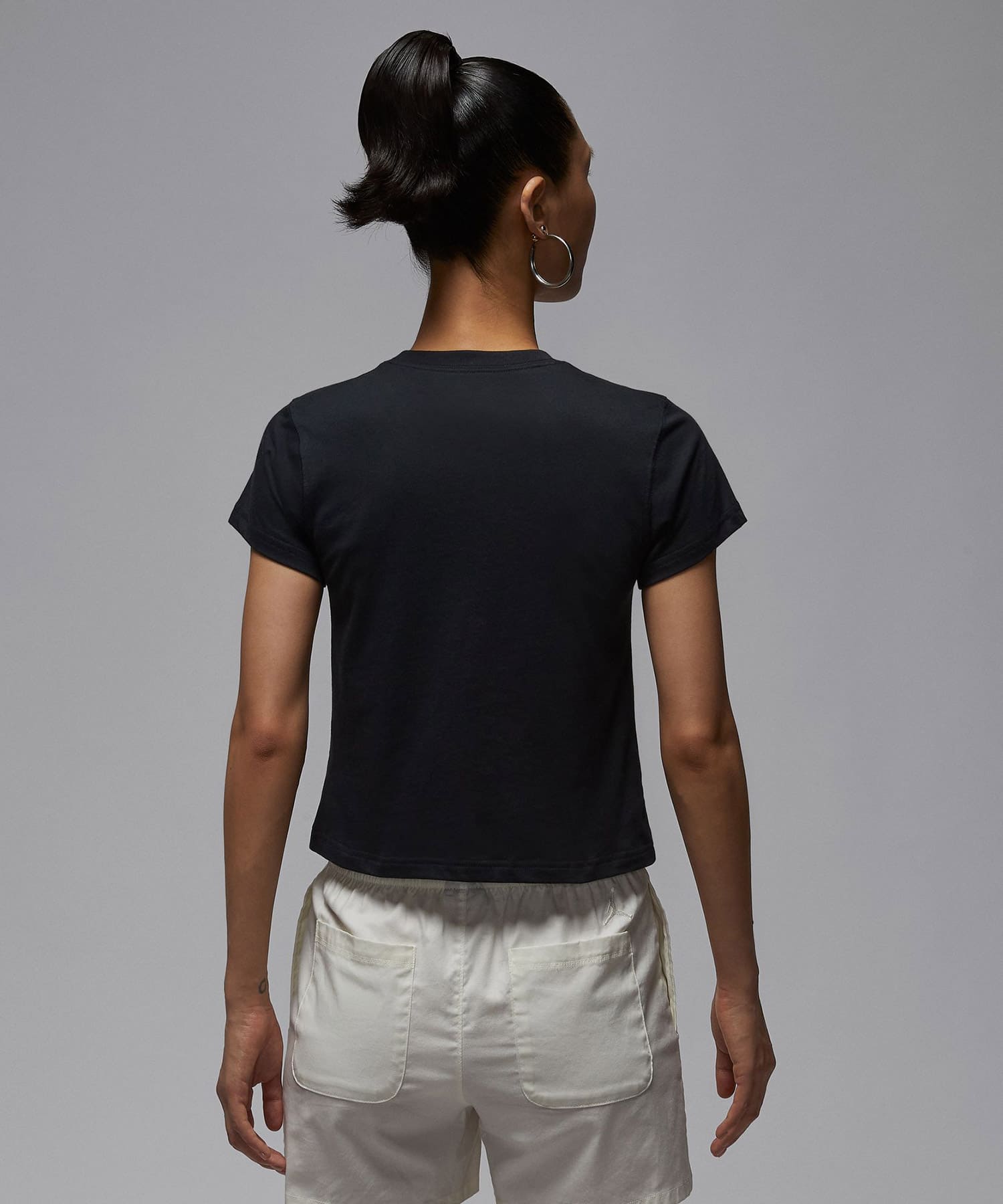 JORDAN BRAND AS W J FLT SS SHGF GFX TEE TT BLACK/WHITEの画像