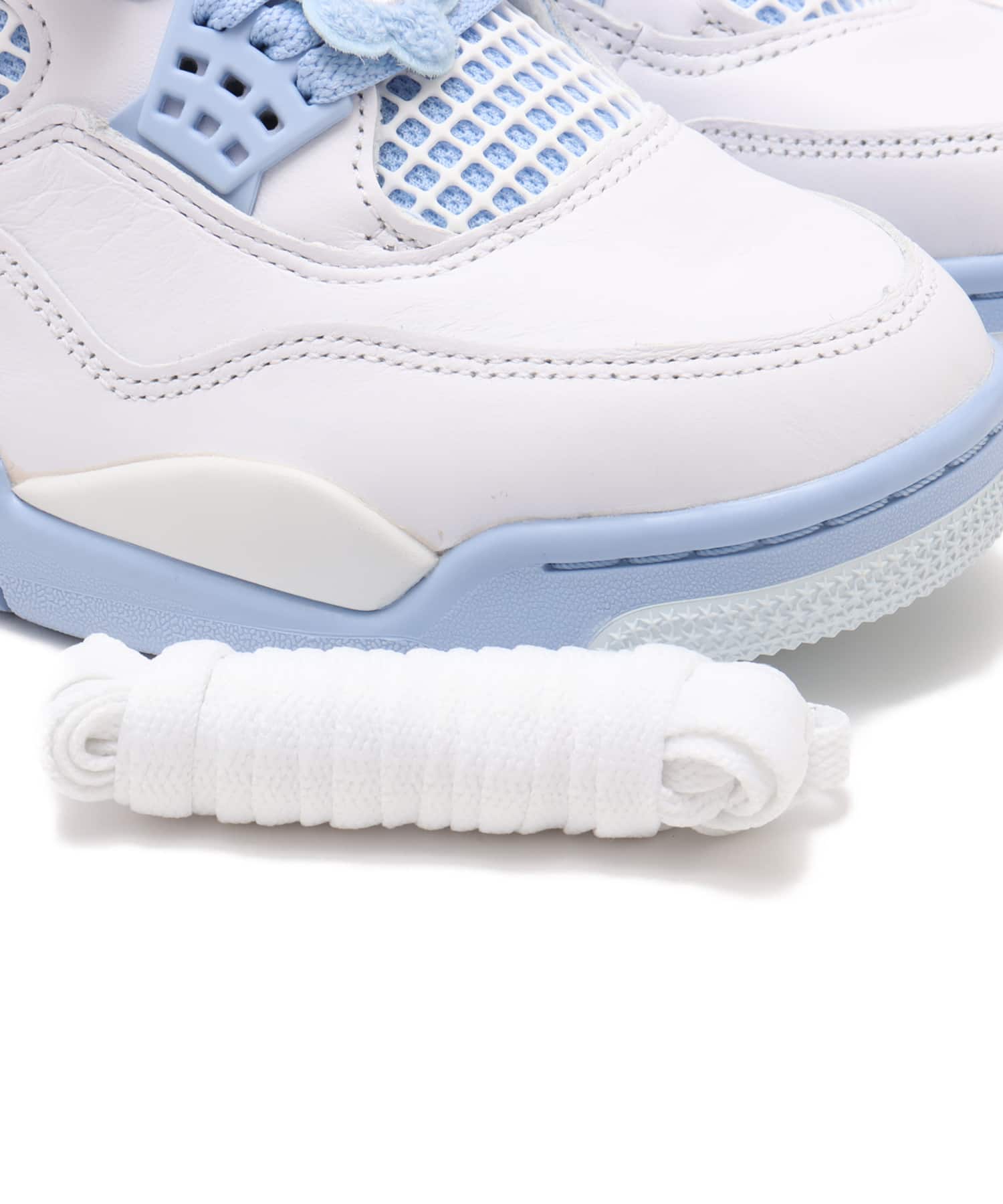 JORDAN BRAND WMNS AIR JORDAN 4 RETRO WHITE/ALUMINUM-BLUE