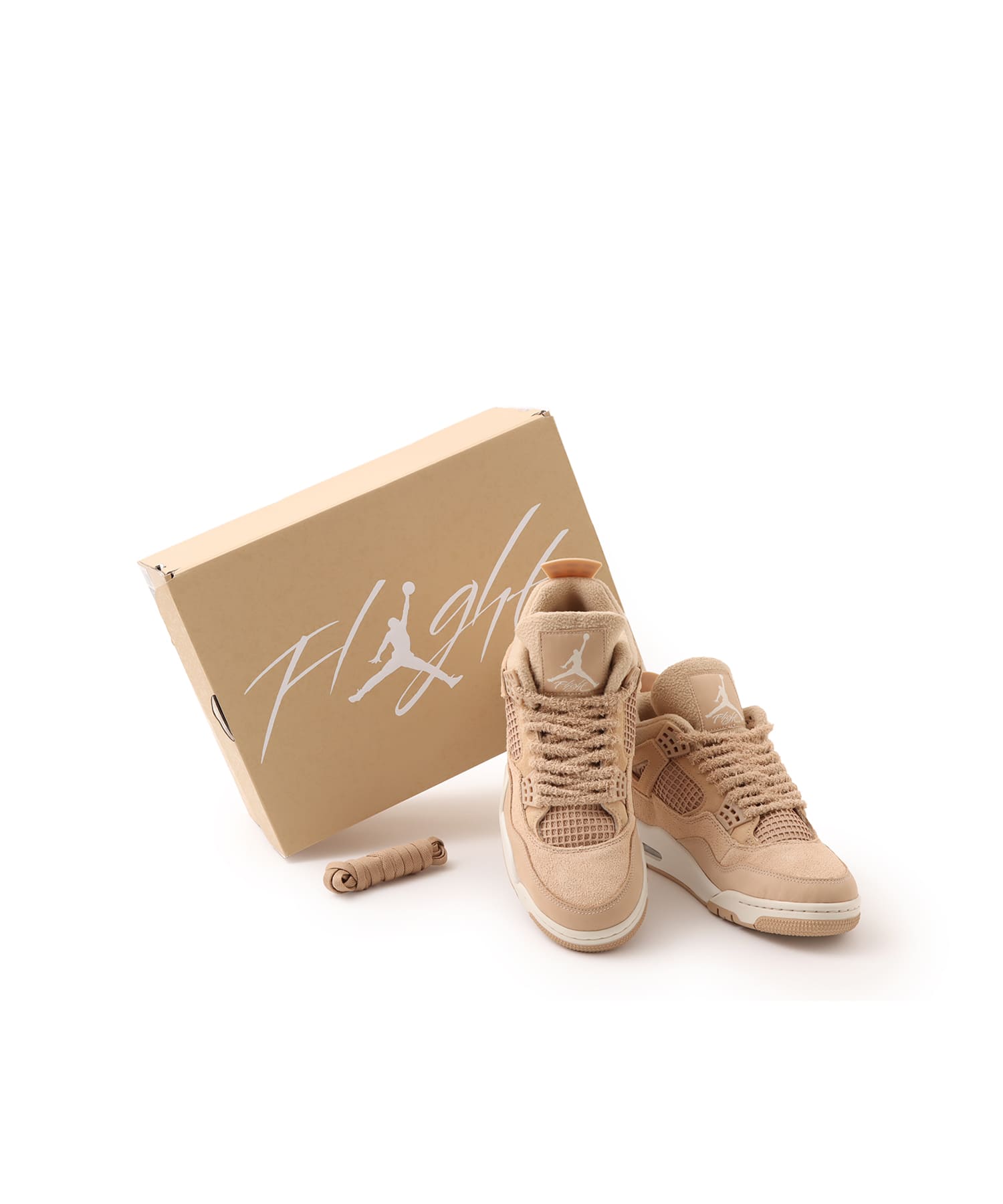 JORDAN BRAND WMNS AIR JORDAN 4 RETRO HEMP/LT OREWOOD BRNの画像