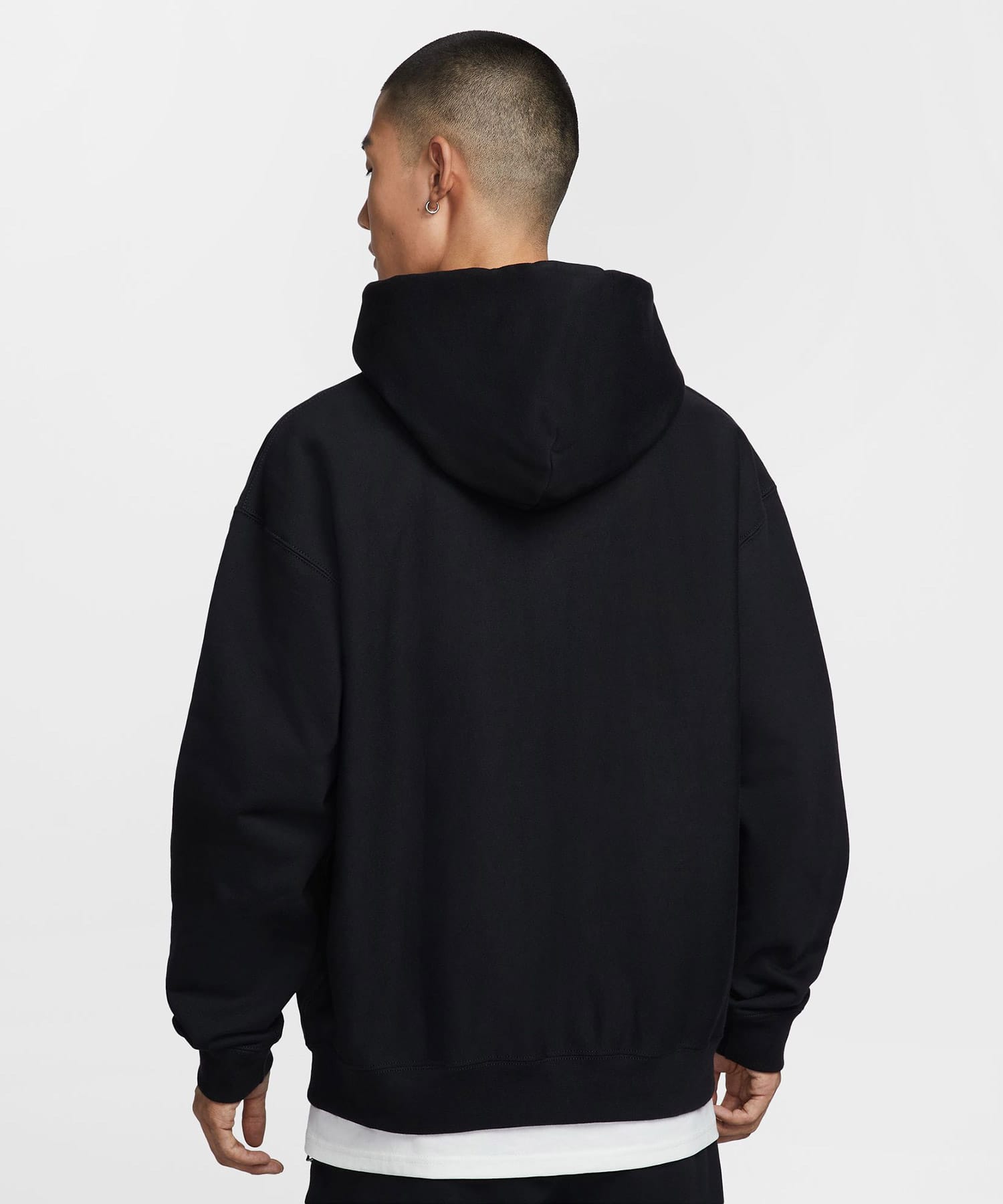 NIKE AS M NL SOLO SWSH BB FZ HOODIE BLACK/BLACK/WHITEの画像