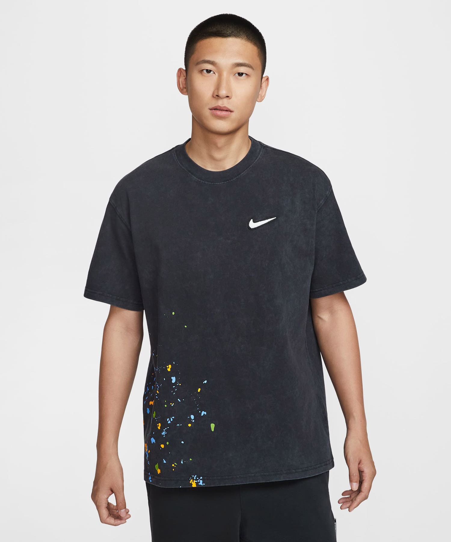NIKE AS M NK TEE M90 PAINT BLACKの画像
