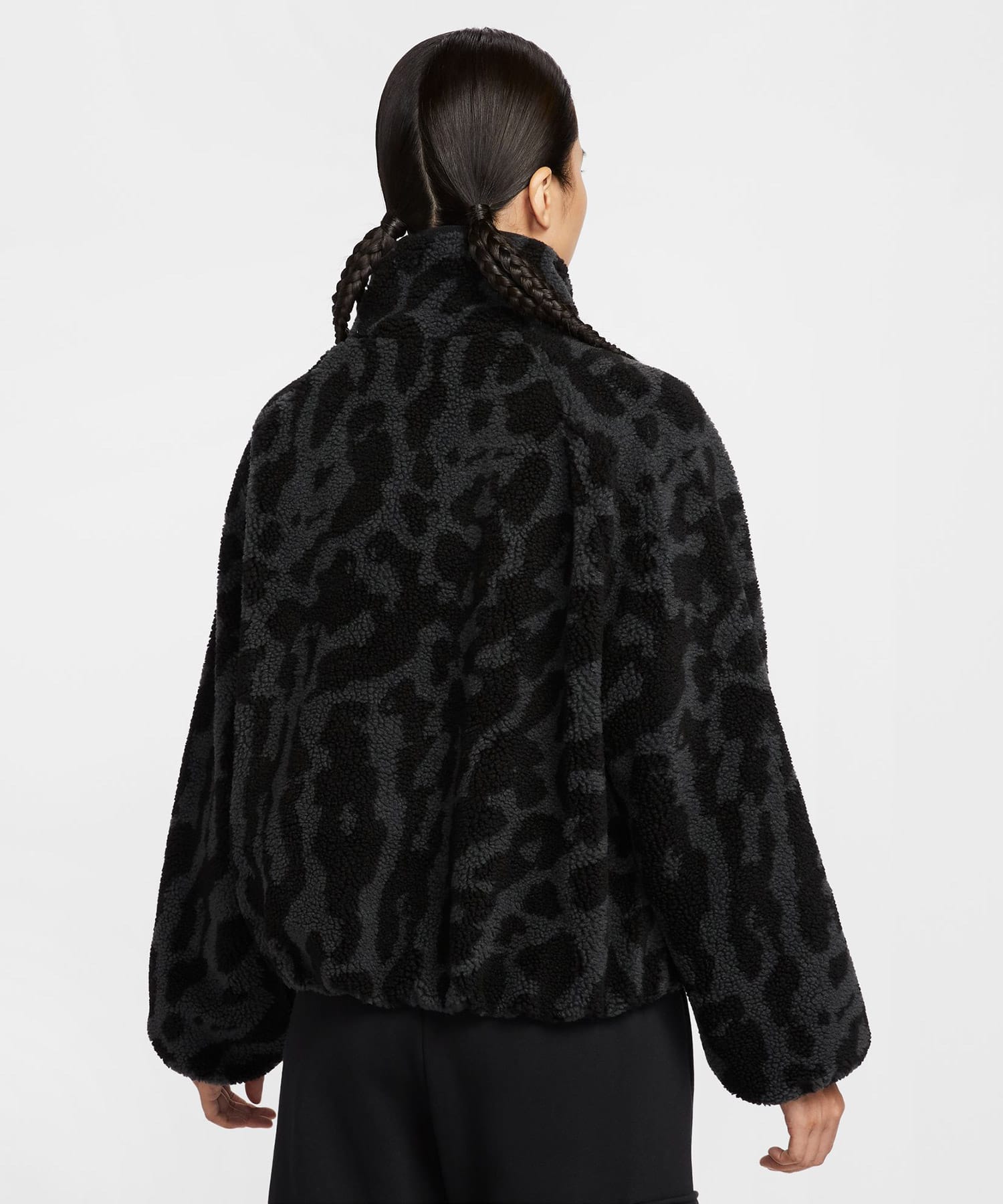 NIKE AS W NSW STREET SHERPA JKT BLACK/BLACK/SAILの画像