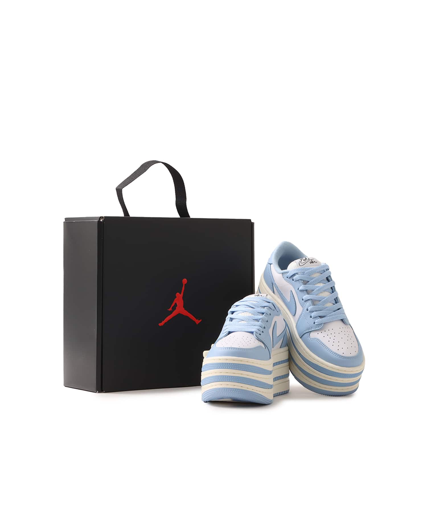 JORDAN BRAND WMNS AIR JORDAN 1 TRIPLE STACK PSYCHIC BLUE/PSYCHIC BLUE-WHITE-SAILの画像