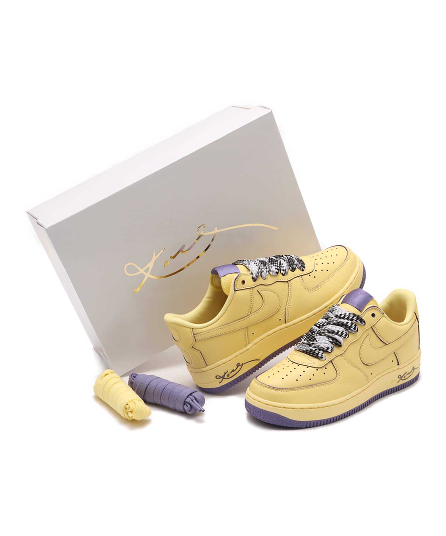 NIKE AIR FORCE 1 LOW PROTRO SOFT YELLOW/SOFT YELLOW-DUSTY AMETHYSTの画像