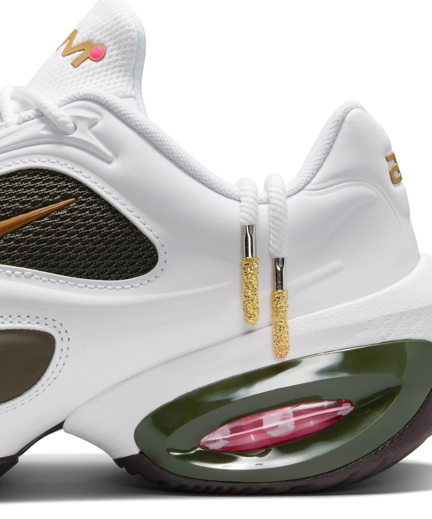 NIKE WMNS AIR MAX MUSE VC WHITE/HYPER PINK-CARGO KHAKIの画像