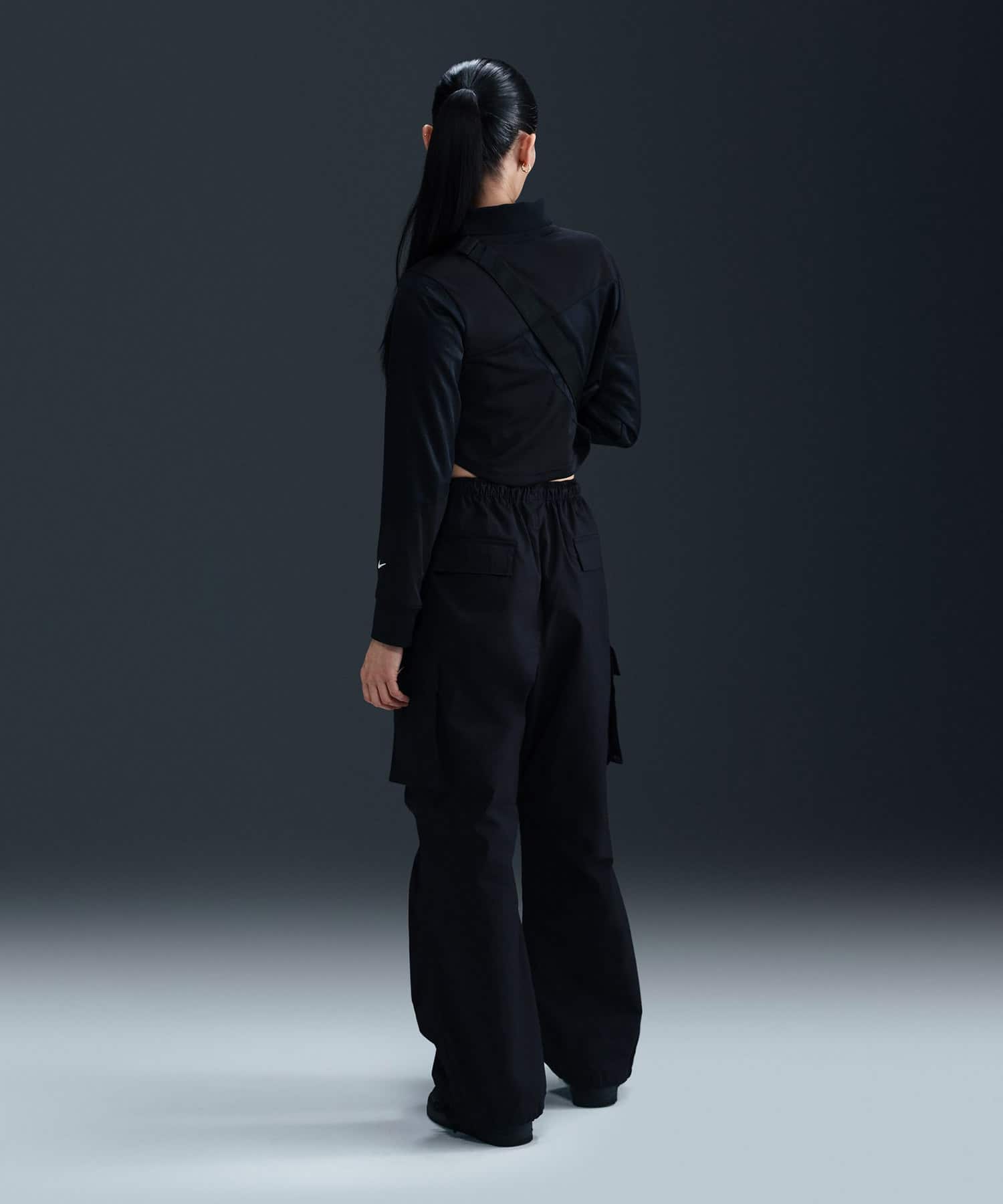 NIKE AS W NSW STREET CARGO PANT BLACK/WHITEの画像