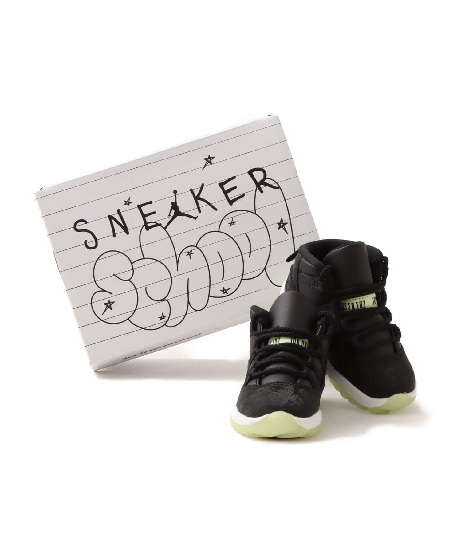 JORDAN BRAND JORDAN 11 RETRO (TD) BLACK/BARELY VOLT-DARK RAISIN-WHITEの画像