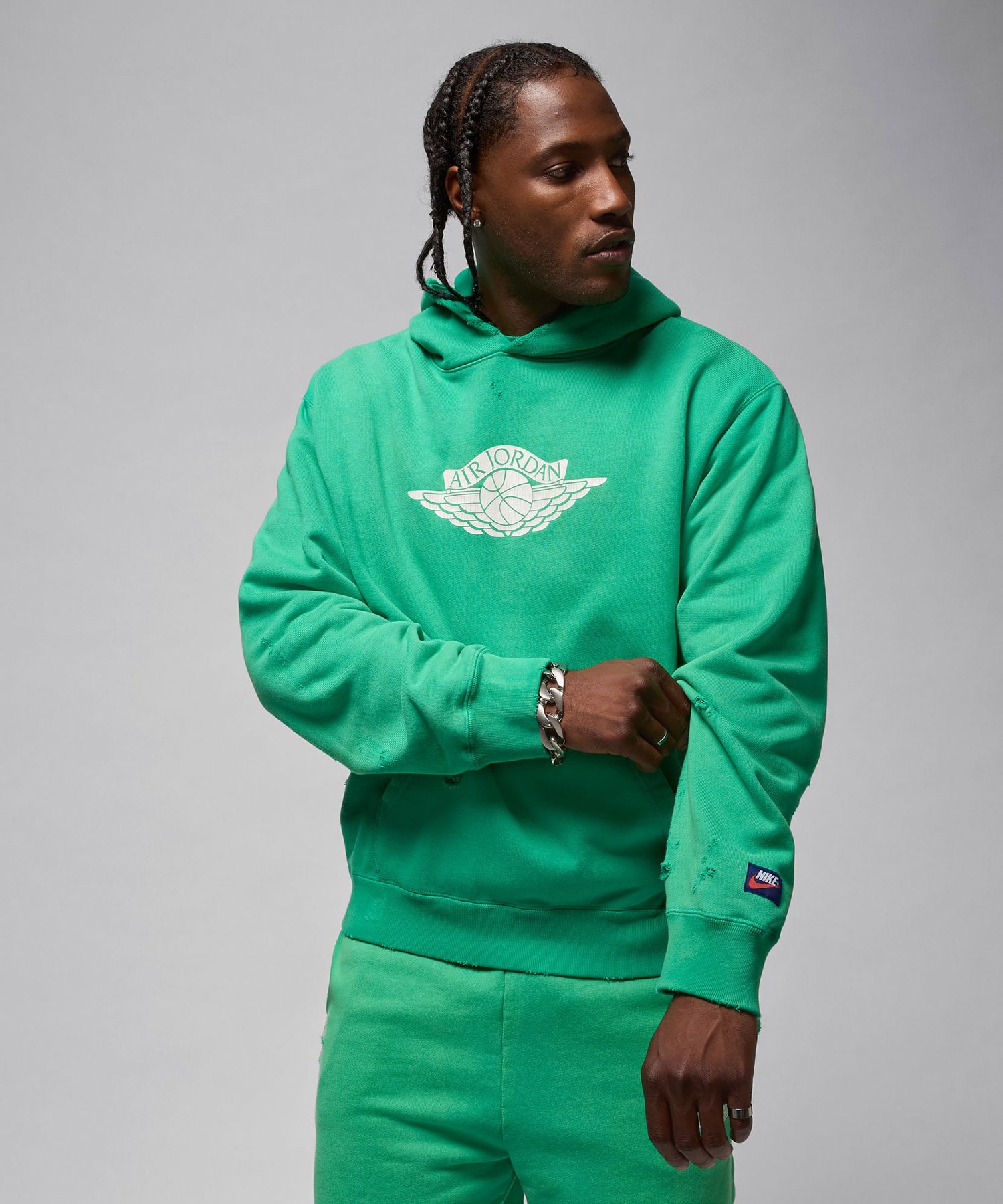 JORDAN BRAND M J AIR JDN RAIR FLC PO HD STADIUM GREENの画像