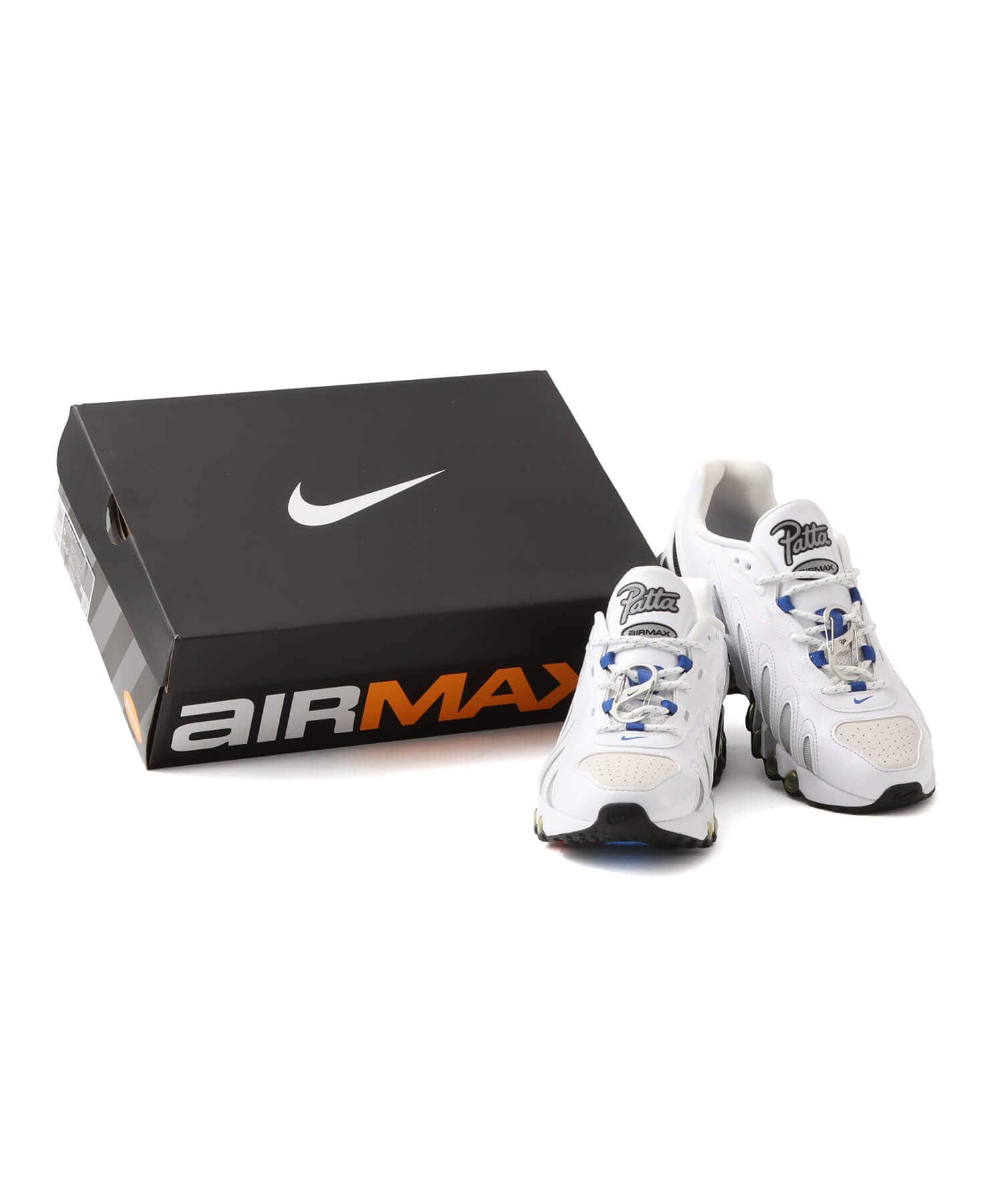 NIKE AIR MAX DN8 SP x Patta WHITE/GAME ROYAL-METALLIC SILVER