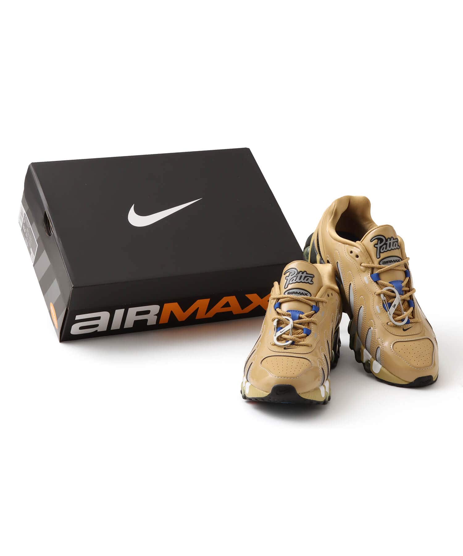 ぽん出品 NIKE AIR MAX DN8 SP x Patta CLUB GOLD/GAME ROYAL-METALLIC