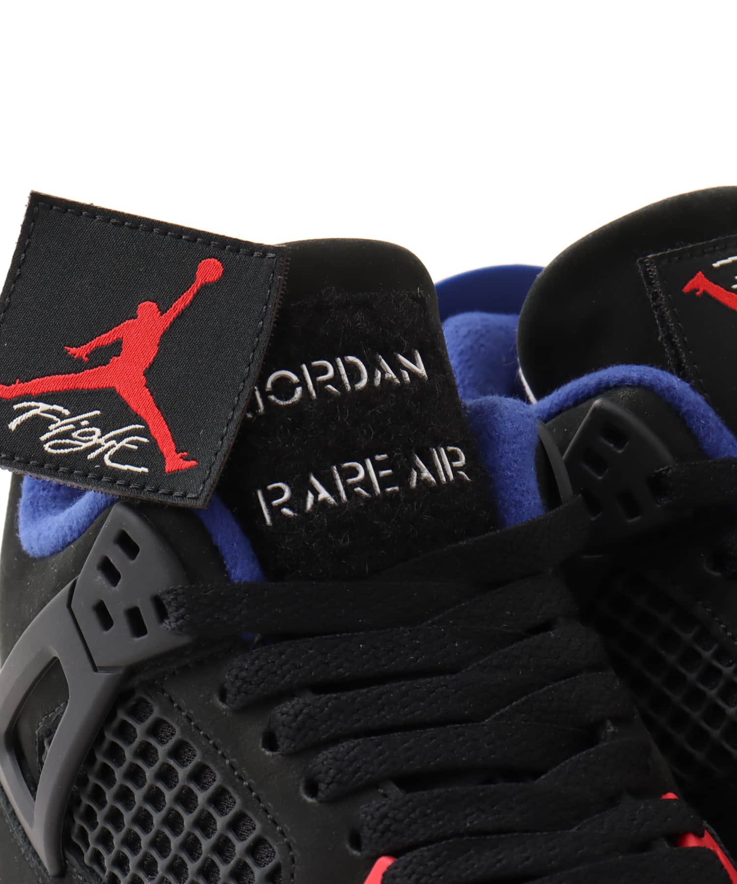 JORDAN BRAND AIR JORDAN 4 RETRO OG (GS) BLACK/FIRE RED-DEEP ROYAL BLUEの画像