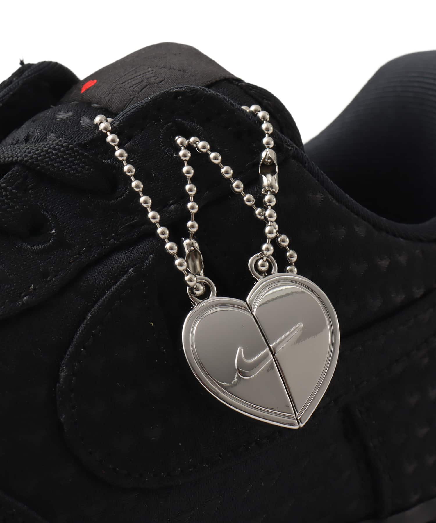 NIKE AIR FORCE 1 RETRO BLACK/BLACK-UNIVERSITY REDの画像