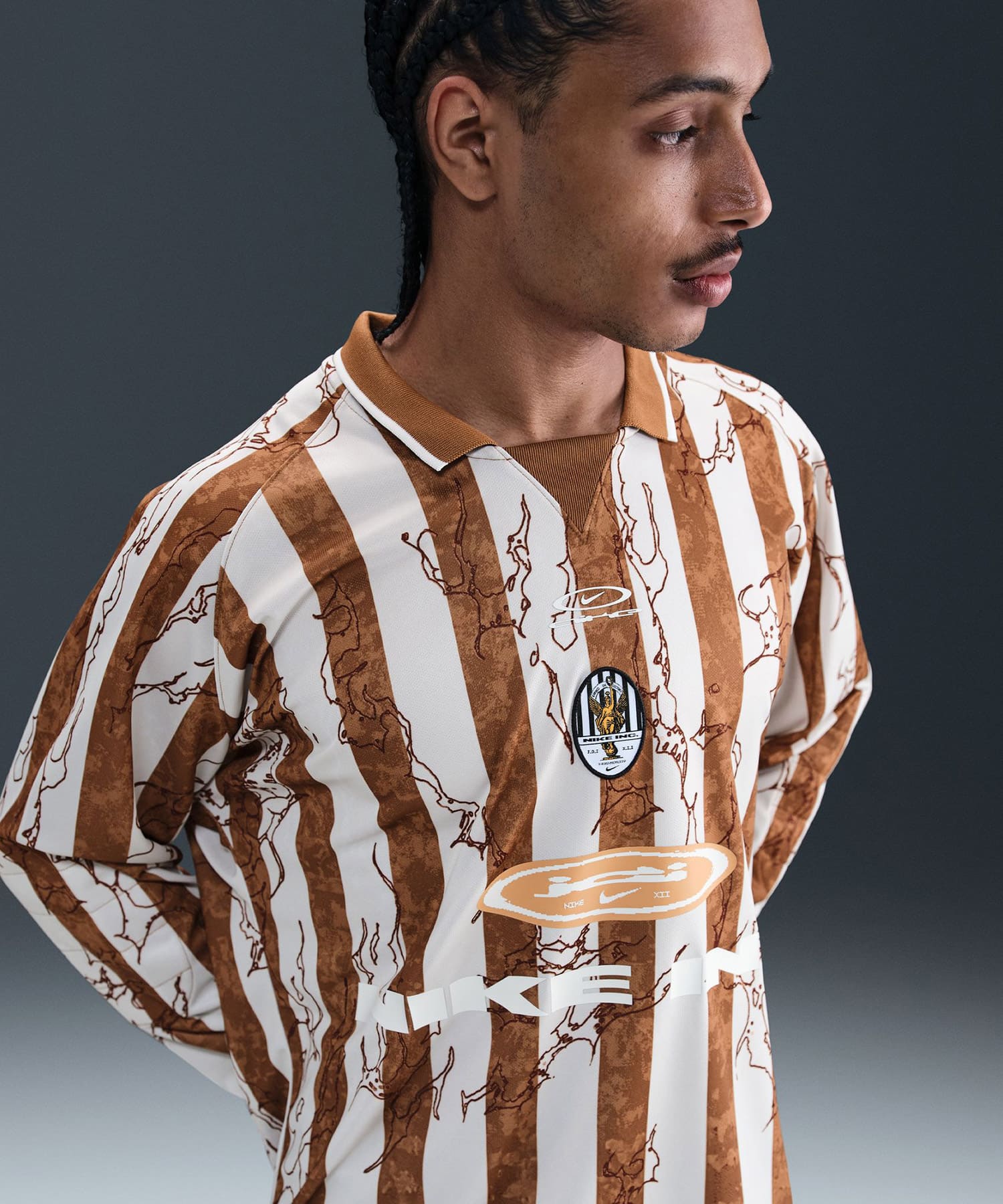 NIKE M NIKE AIR LS JERSEY VCTRY LT BRITISH TAN/PHANTOM