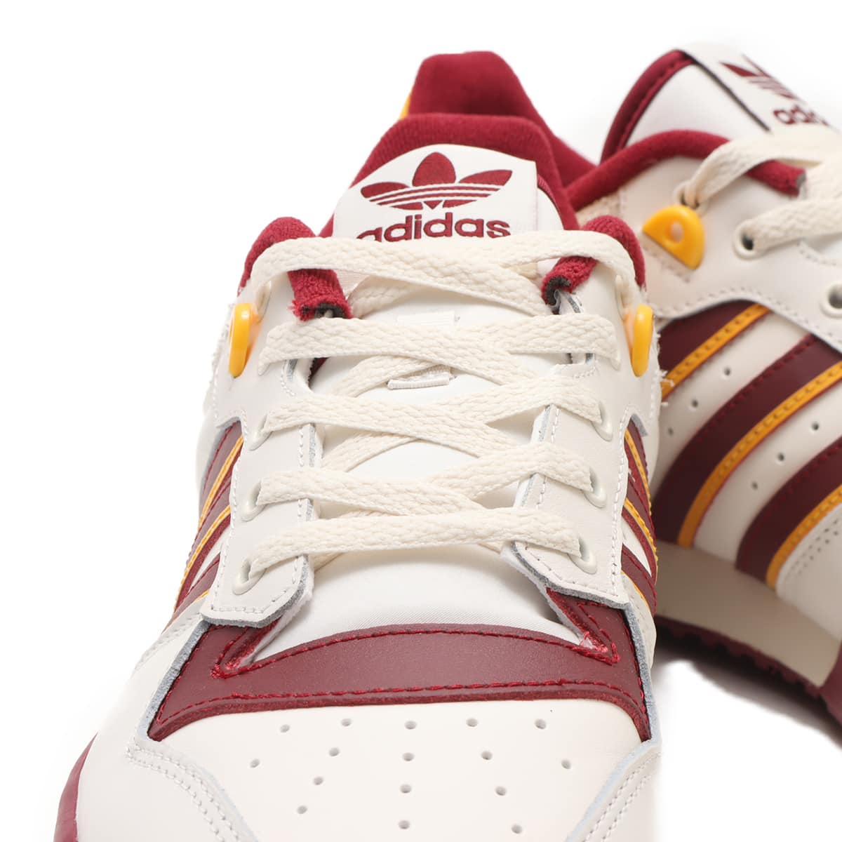 adidas RIVALRY 86 LOW CLOUDWHITE/TEAMCOLLEGEBURGUNDY/CREWYELLOW 23FW-I