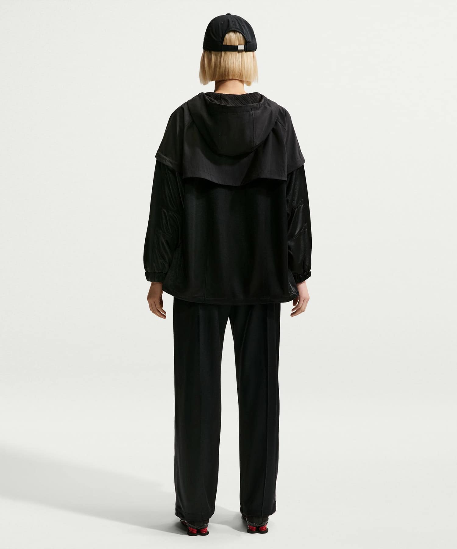 NIKE AS W NSW BELTED PINTUCK PANT M BLACKの画像