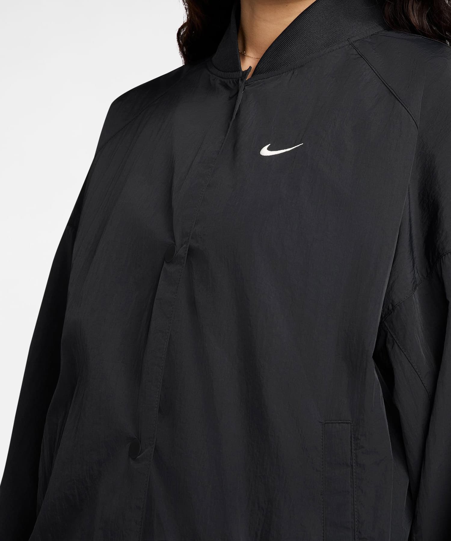 NIKE AS W NSW HBR VARSITY JKT BLACKの画像