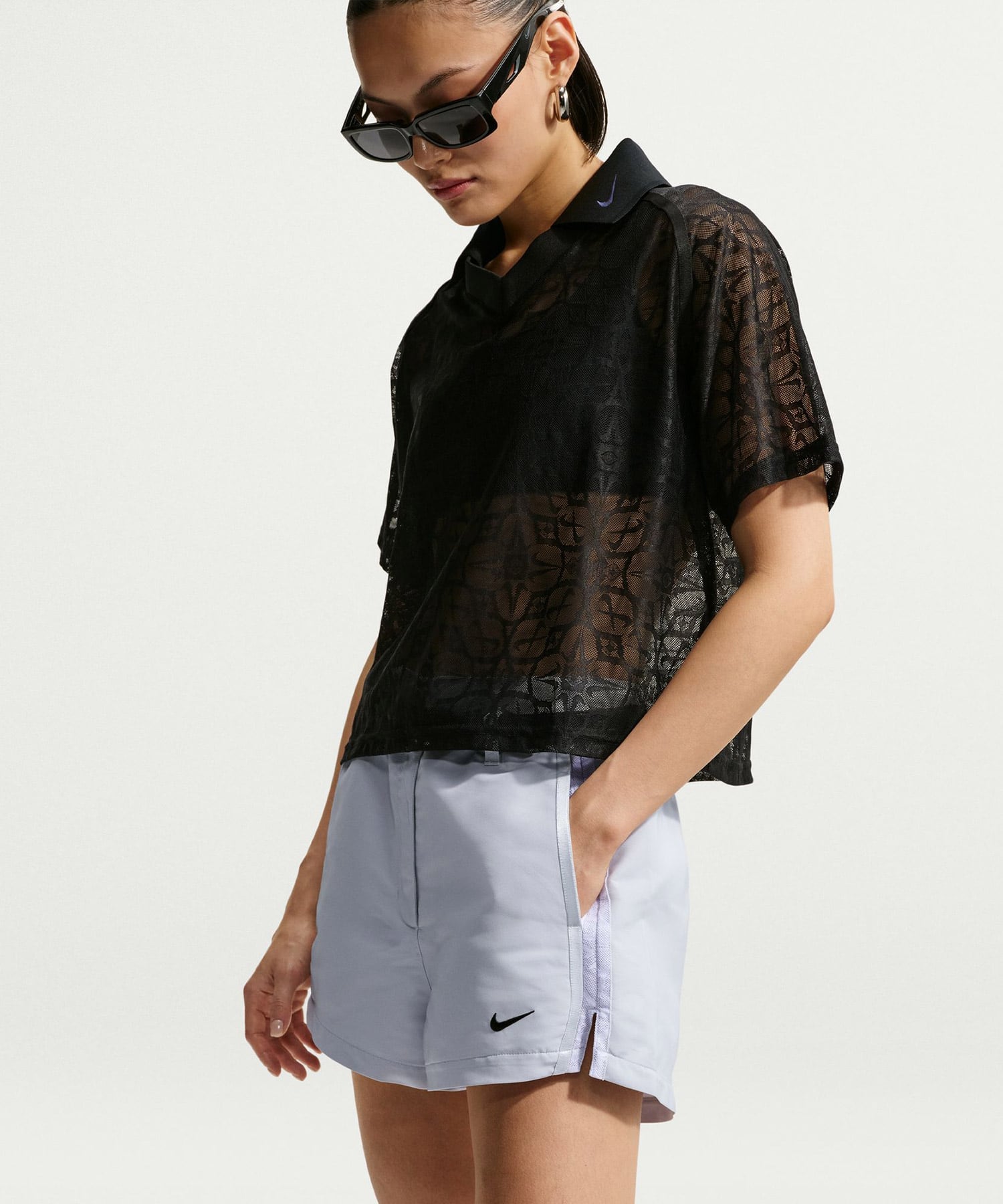 NIKE AS W NK ELEVATED STREET 2' SHO PURE PLATINUM/WHITE/(BLACK)の画像