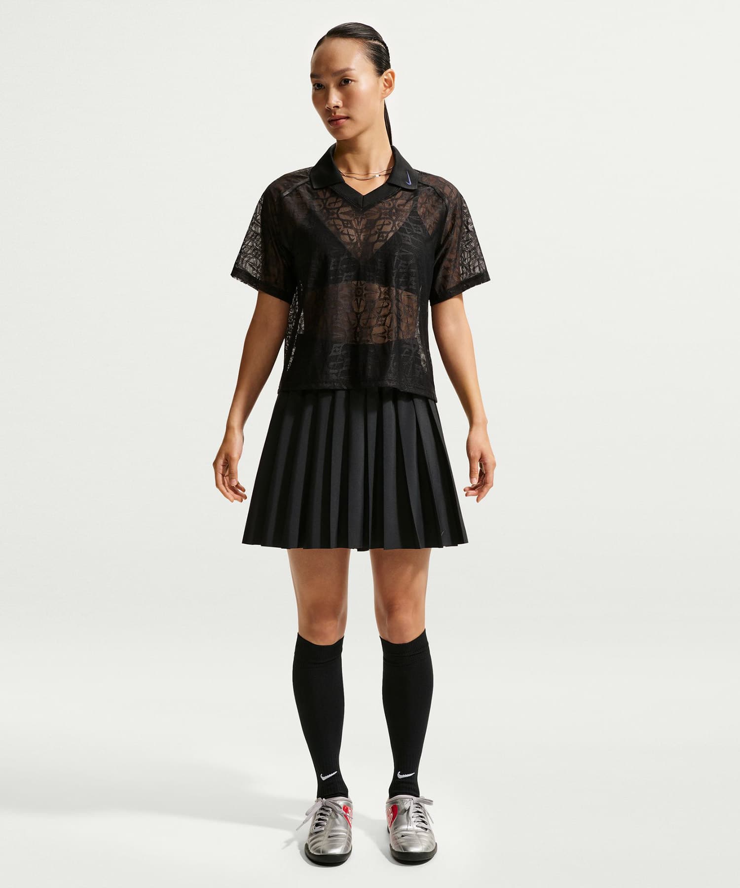 NIKE AS W NSW KNIFE PLEAT SKIRT BLACK/(BLACK)の画像