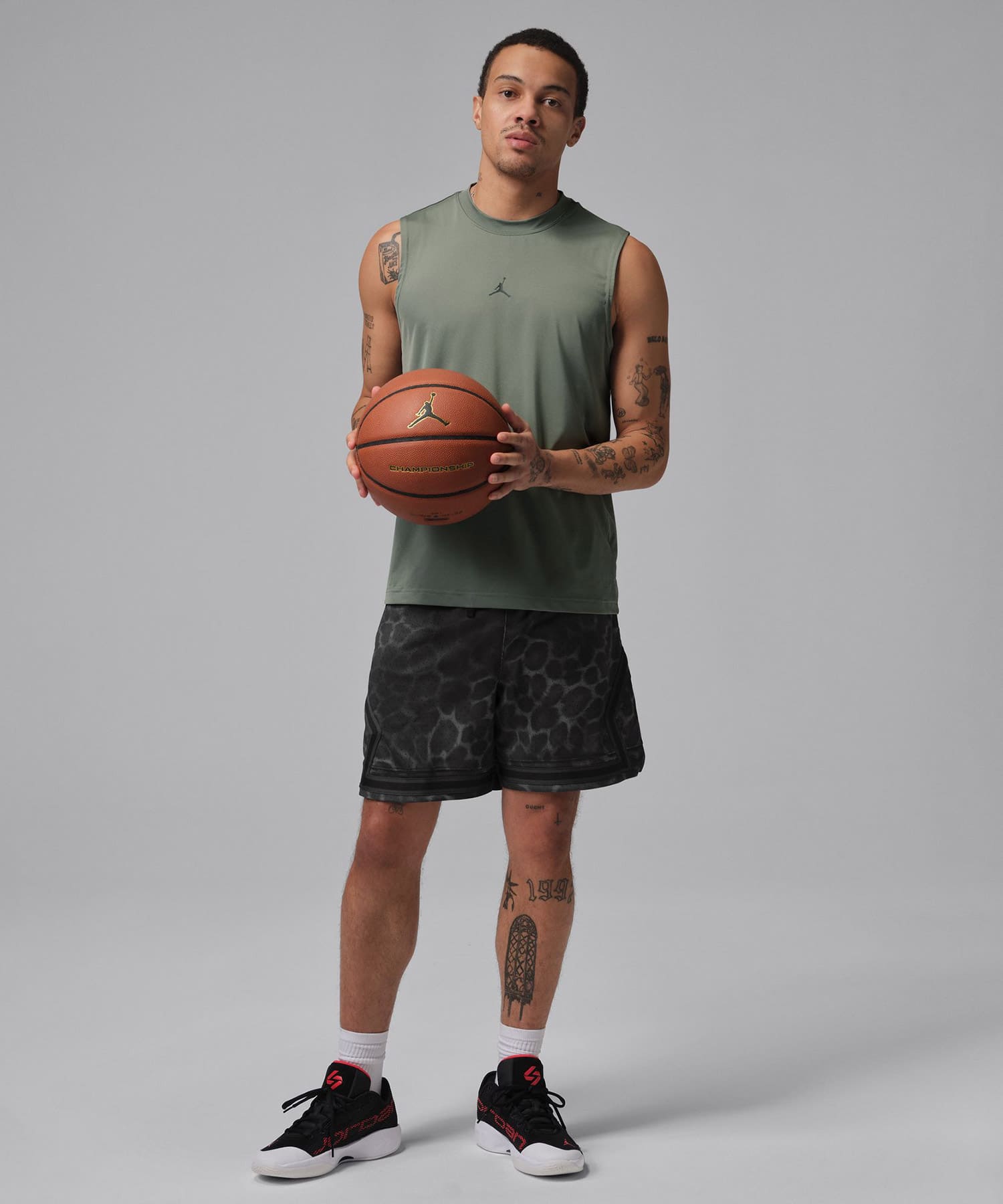 JORDAN BRAND M J DF SPT AOP DMND SHORT BLACKの画像