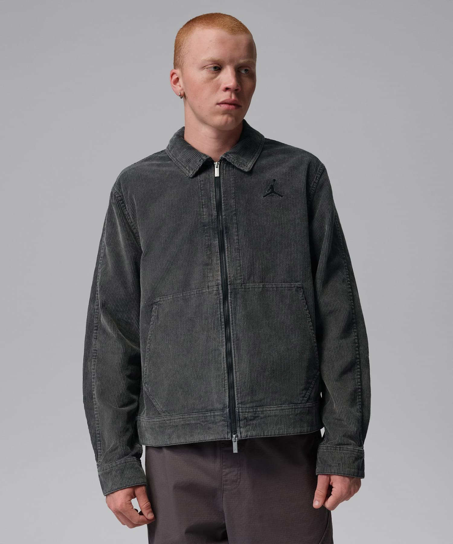 JORDAN BRAND M J FLT CORDUROY CHORE JKT BLACKの画像