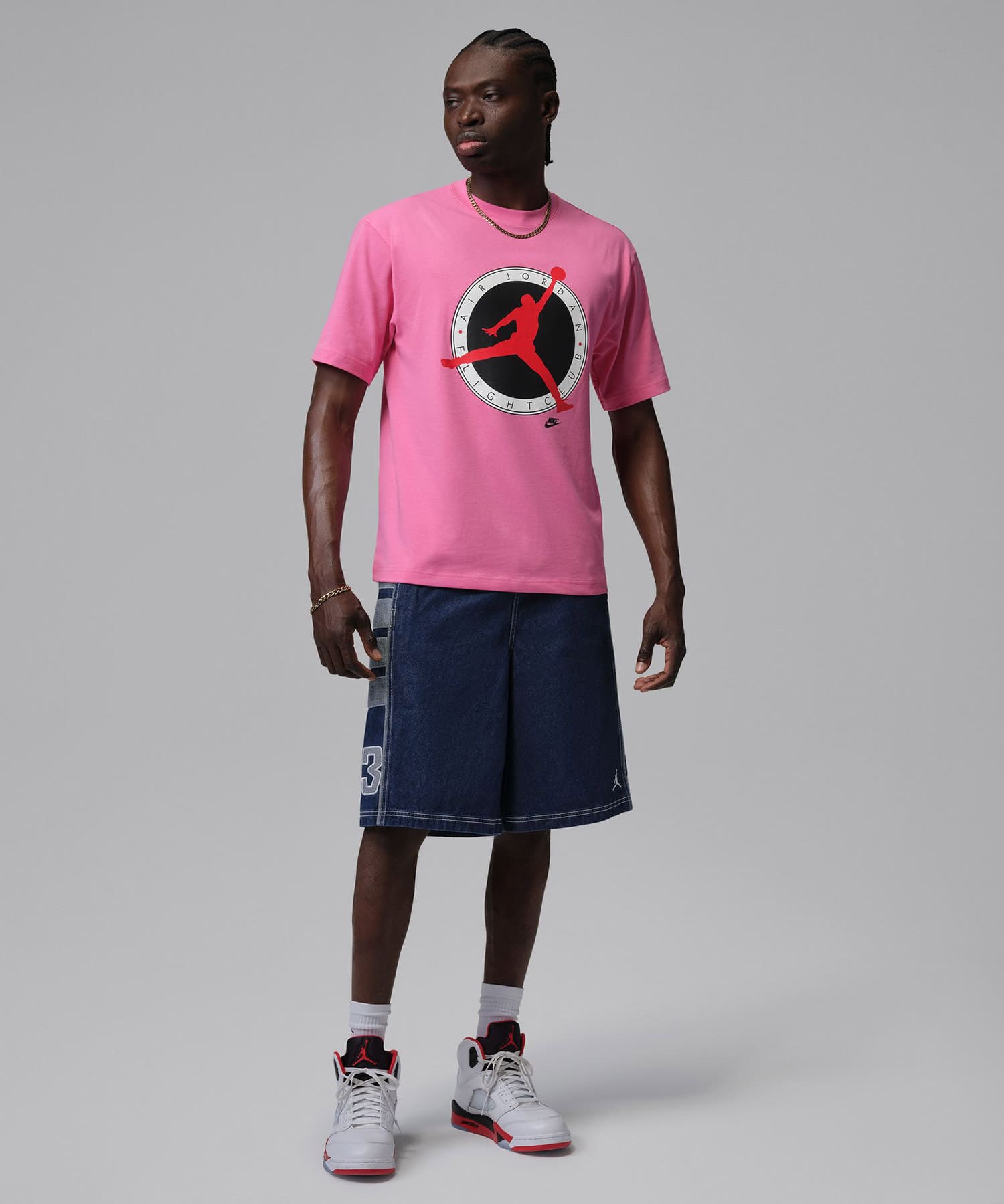 JORDAN BRAND M J FLT CLB BAGGY SHORT BLUE GREY/(WHITE)の画像