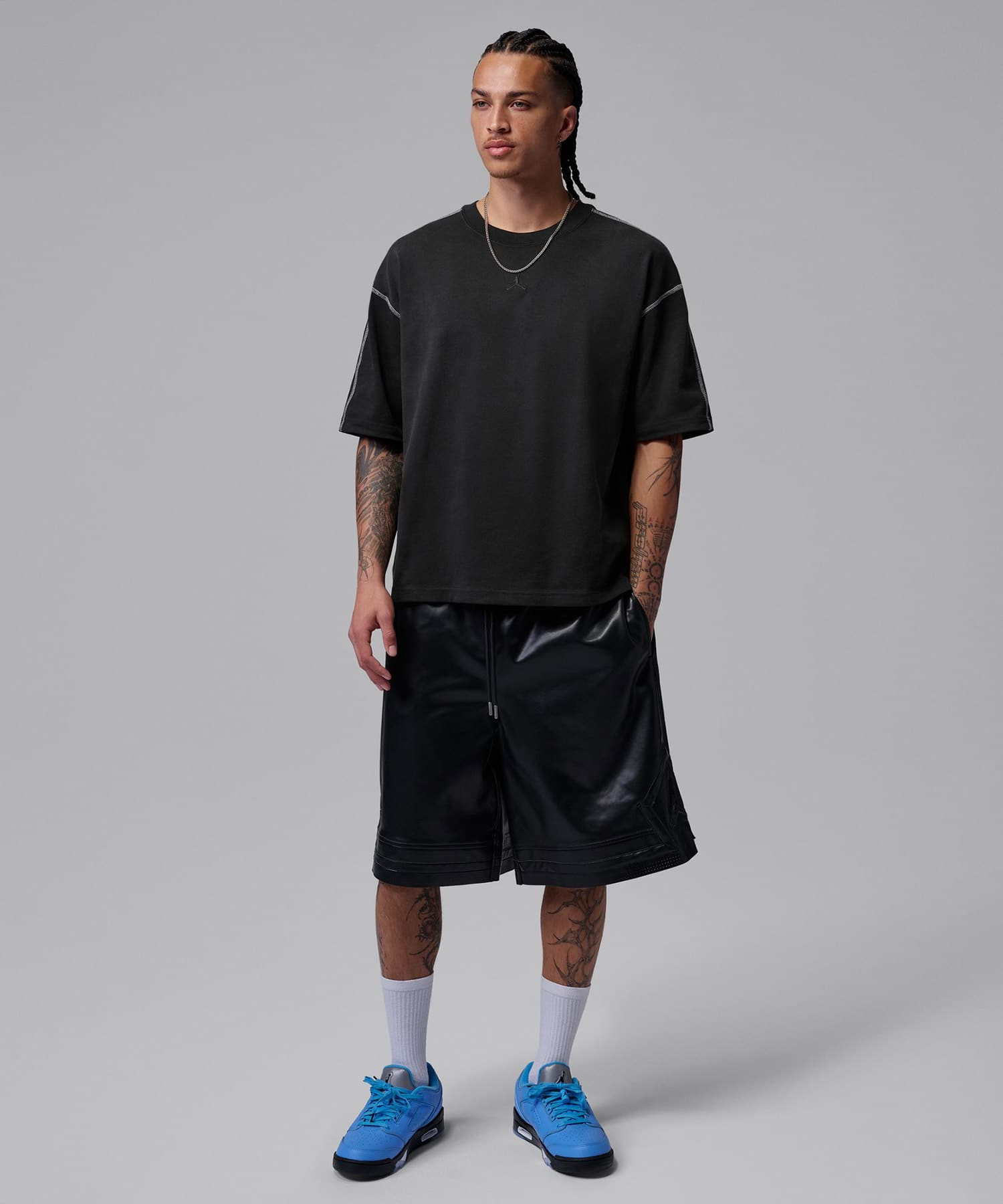 JORDAN BRAND M J FLT HVYWT SS TOP BLACK/SAIL/(BLACK)の画像