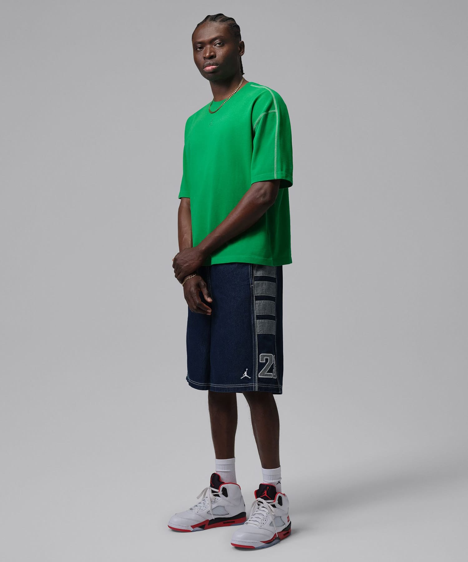 JORDAN BRAND M J FLT HVYWT SS TOP LUCKY GREEN/SAIL/(LUCKY GREEN)の画像