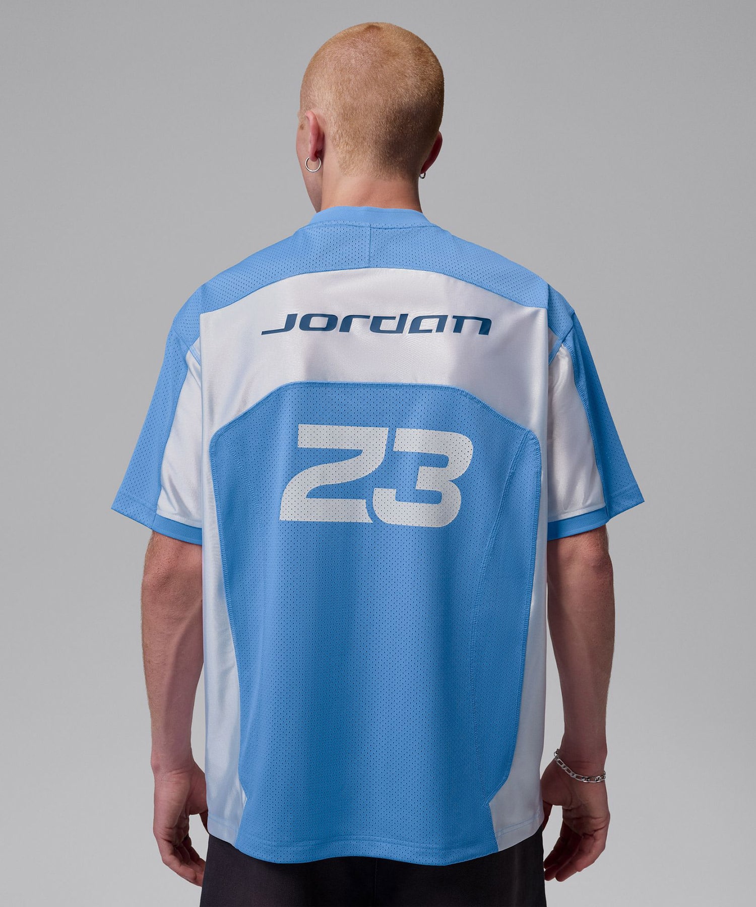 JORDAN BRAND M J FLT JERSEY SS TOP UNIVERSITY BLUE/WHITE/(MIDNIGHT NAVY)の画像