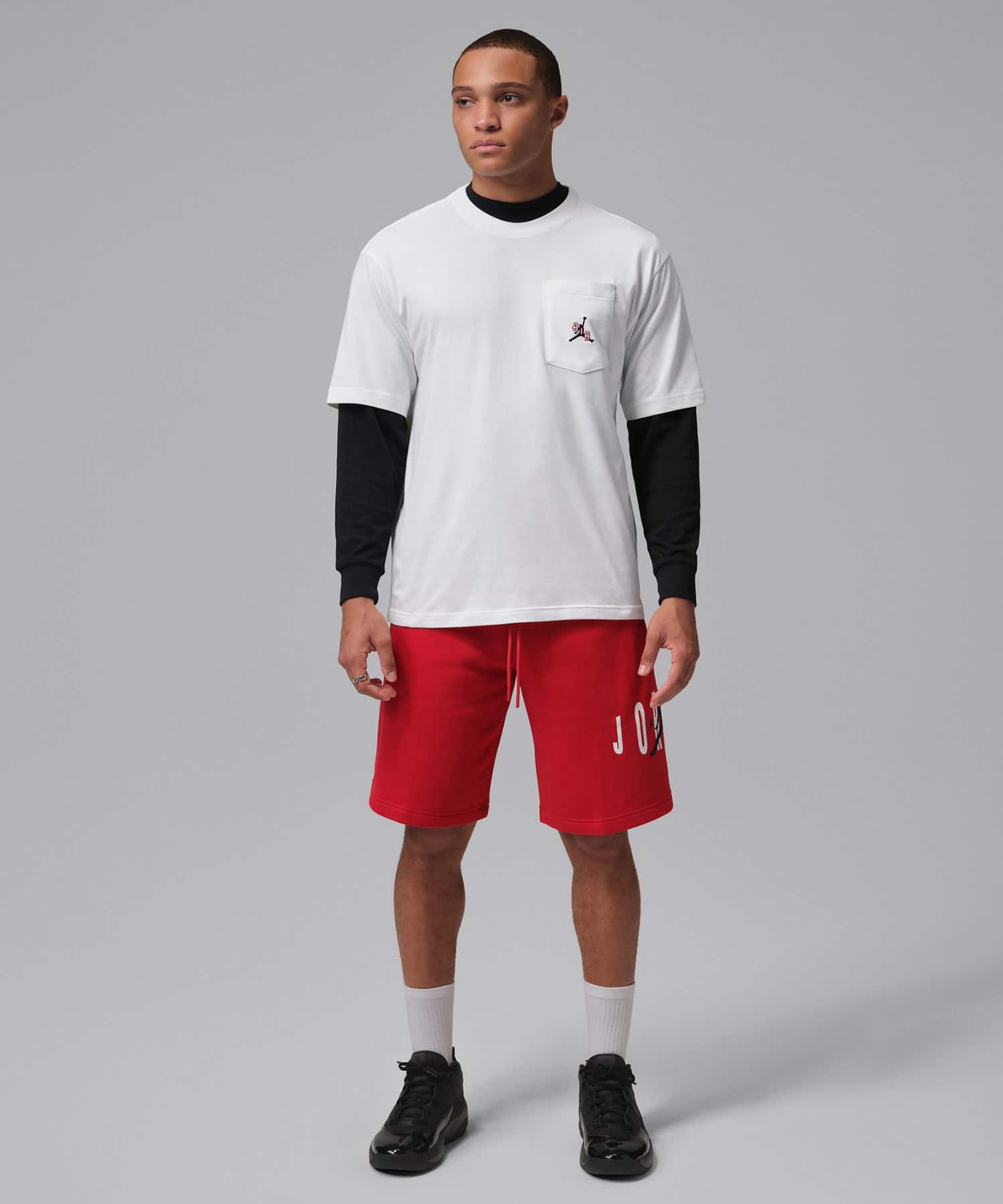 JORDAN BRAND M J POCKET SS CREW WHITEの画像