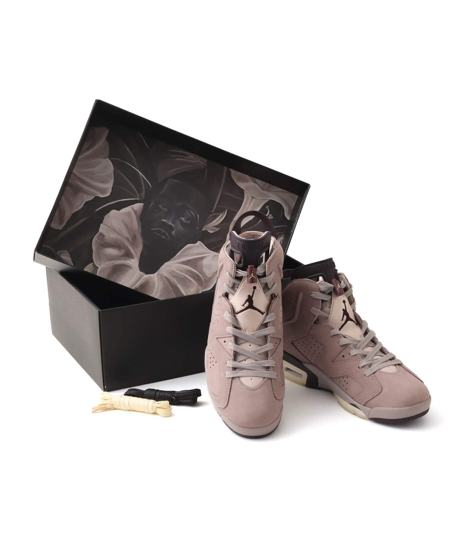 JORDAN BRAND AIR JORDAN 6 RETRO SP AMM VAPOR MAUVE/BURGUNDY ASH-FOSSIL STONEの画像