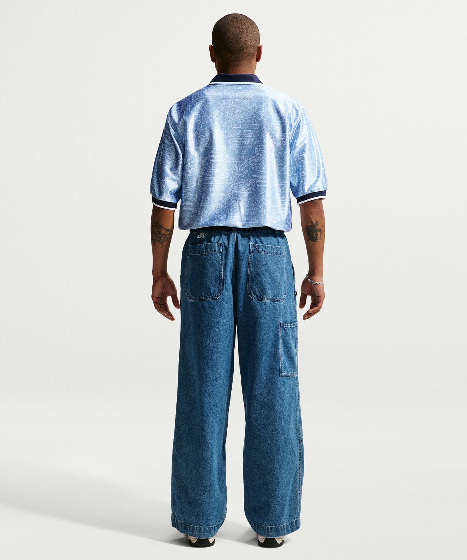 NIKE ENT M NK DF ENERGY TOP SS WORK BLUE/WHITE/(OBSIDIAN) (NO SPONSOR-PLYR)の画像