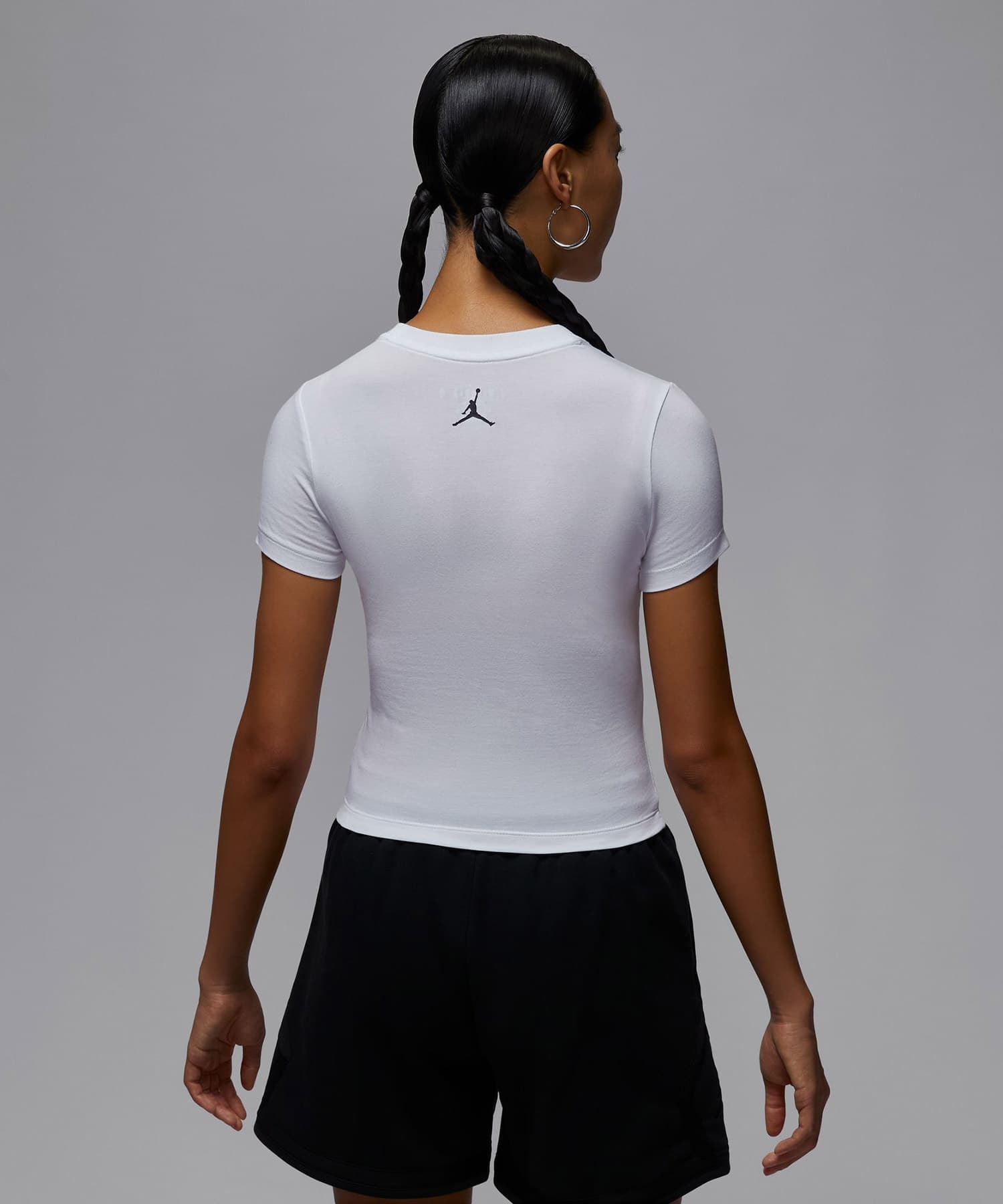 JORDAN BRAND AS W J BRK SS TMID GFX TEE BB WHITE/GYM RED/BLACKの画像