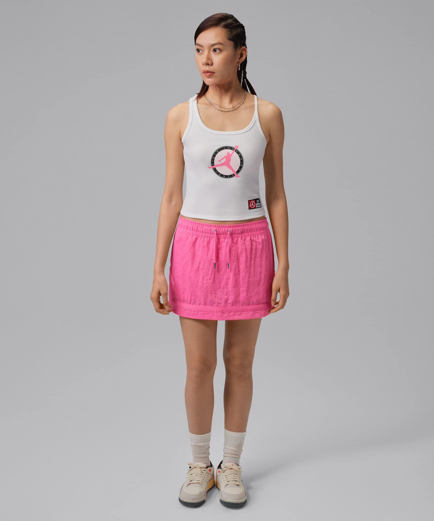 JORDAN BRAND AS W J FLT CLB LS TANK WHITEの画像