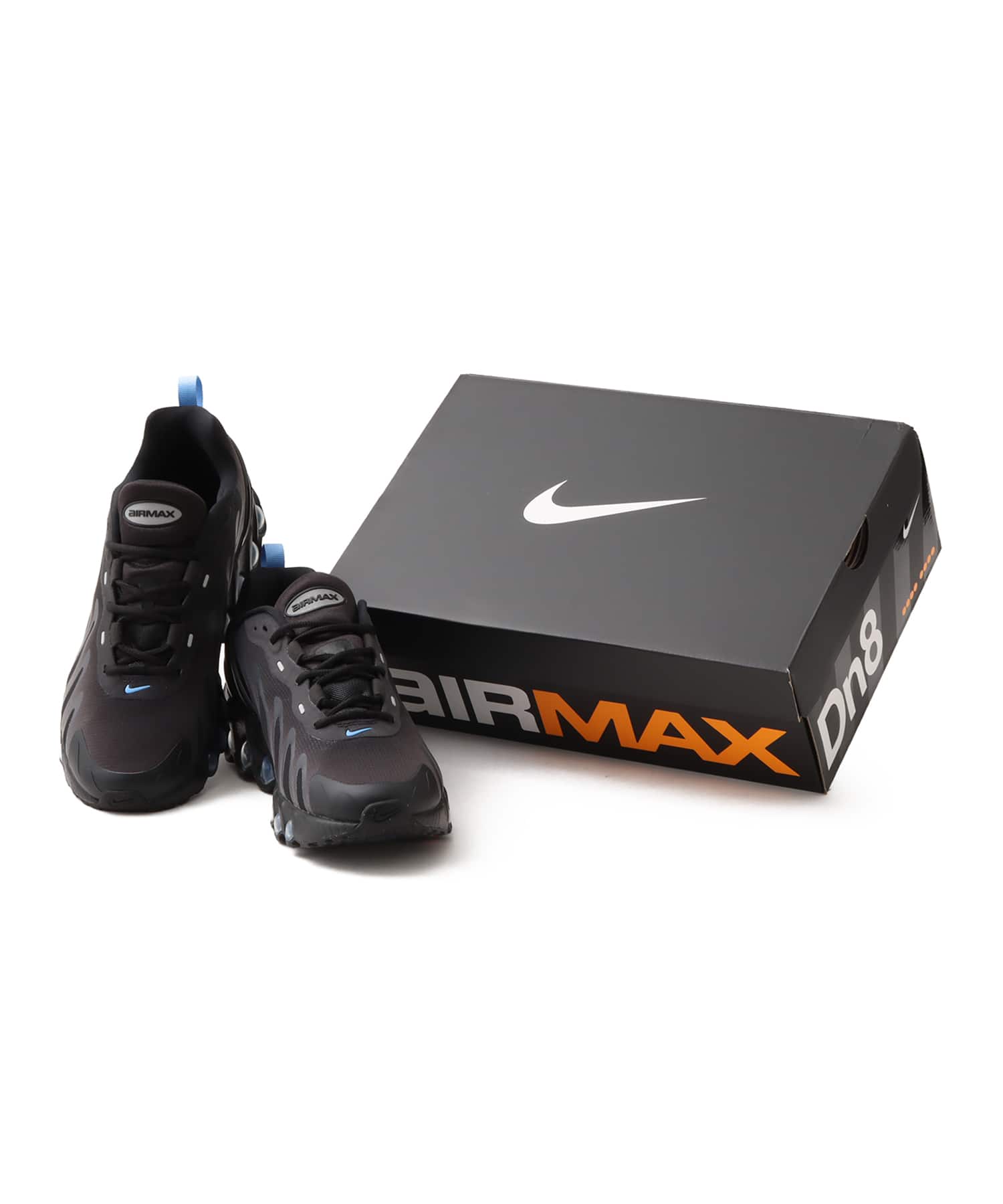 NIKE AIR MAX DN8 BLACK/UNIVERSITY BLUE-COOL GREYの画像