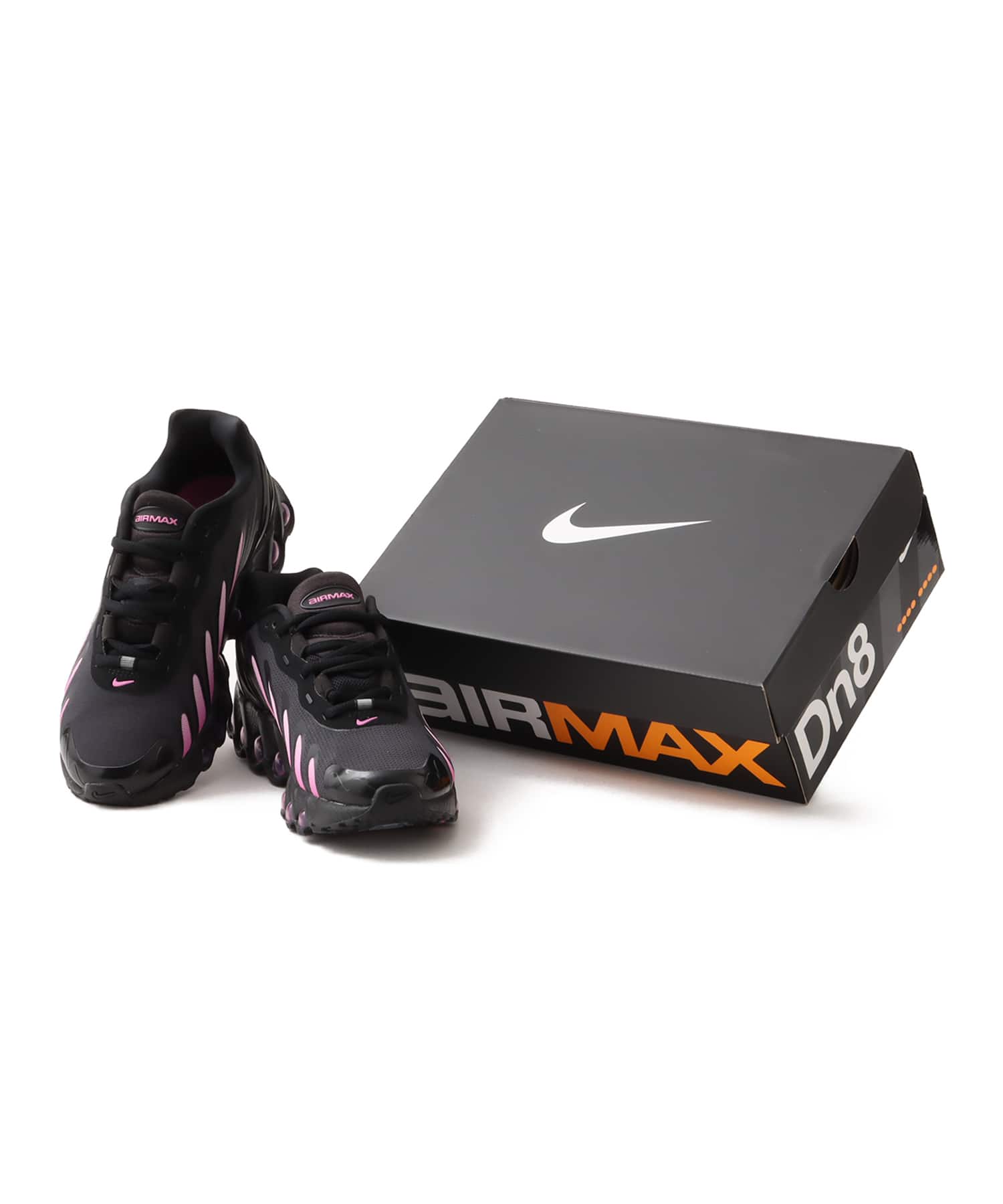 NIKE W AIR MAX DN8 BLACK/PLAYFUL PINK-PINK FOAMの画像