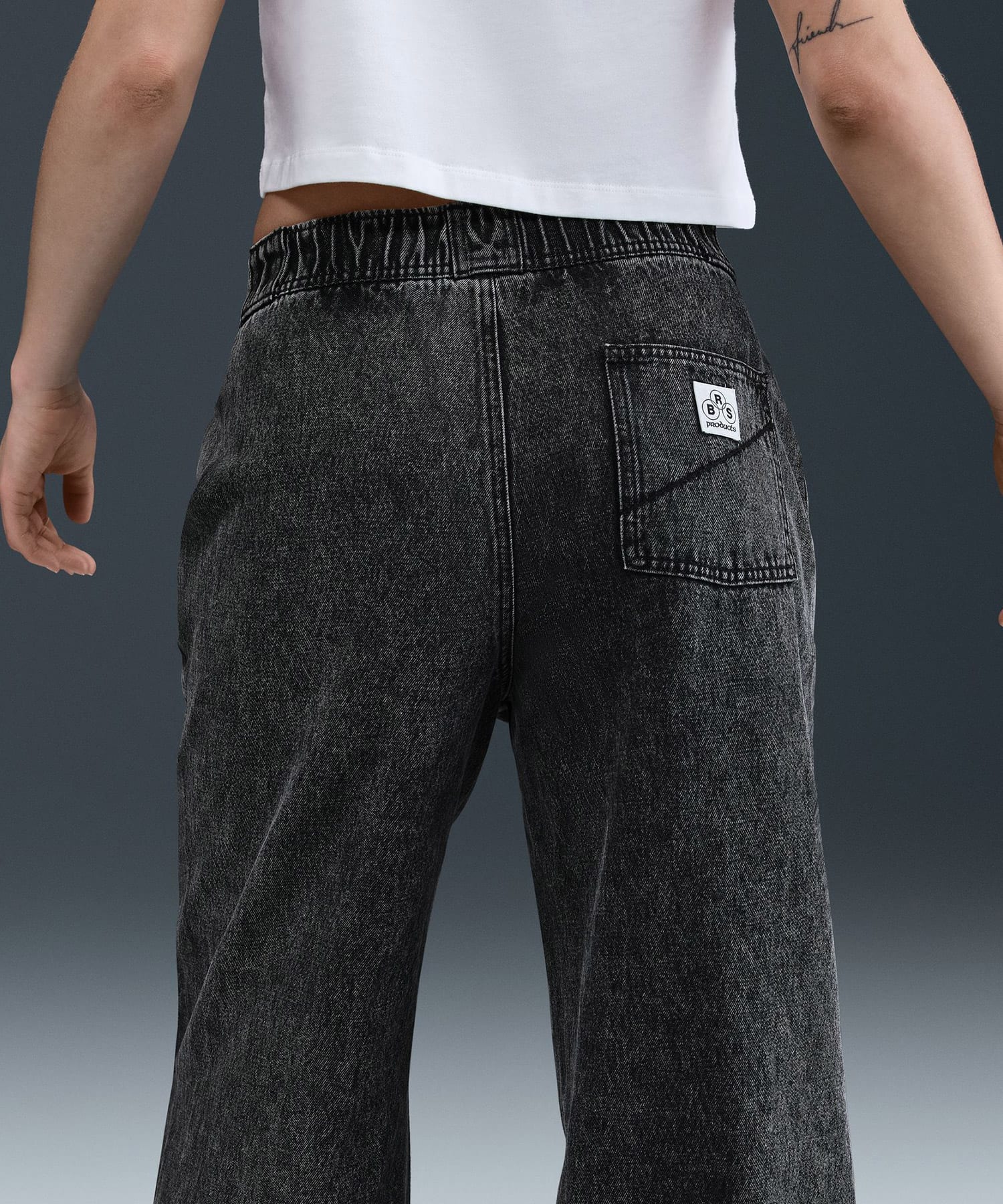 NIKE AS W NSW DENIM WVN PANT GCEL BLACKの画像