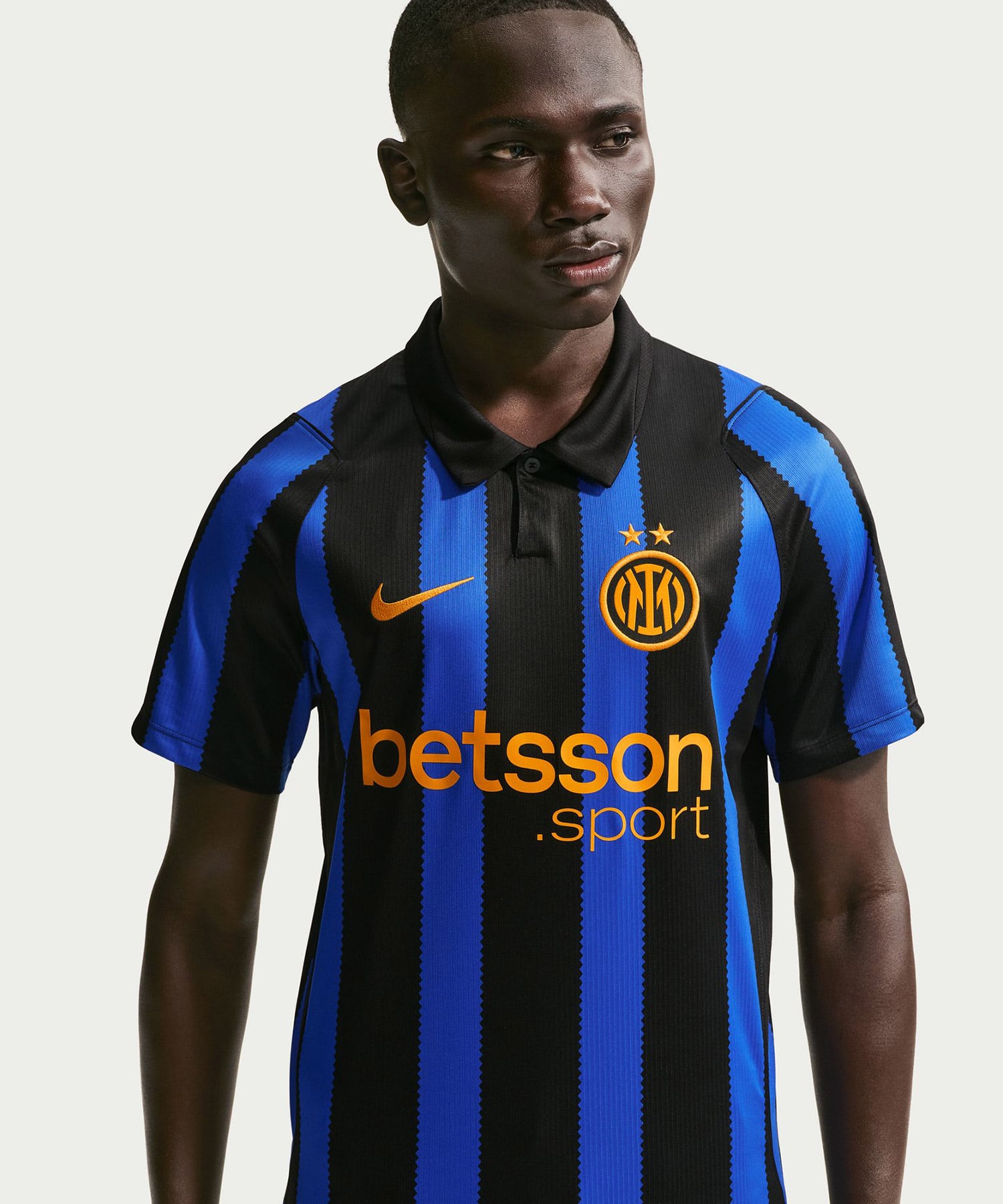 NIKE Inter Milano M NK Dri-FIT Jersey SS Stadium Home LYON BLUE/BLACK/(UNIVERSITY GOLD) (FULL SPONSOR)の画像