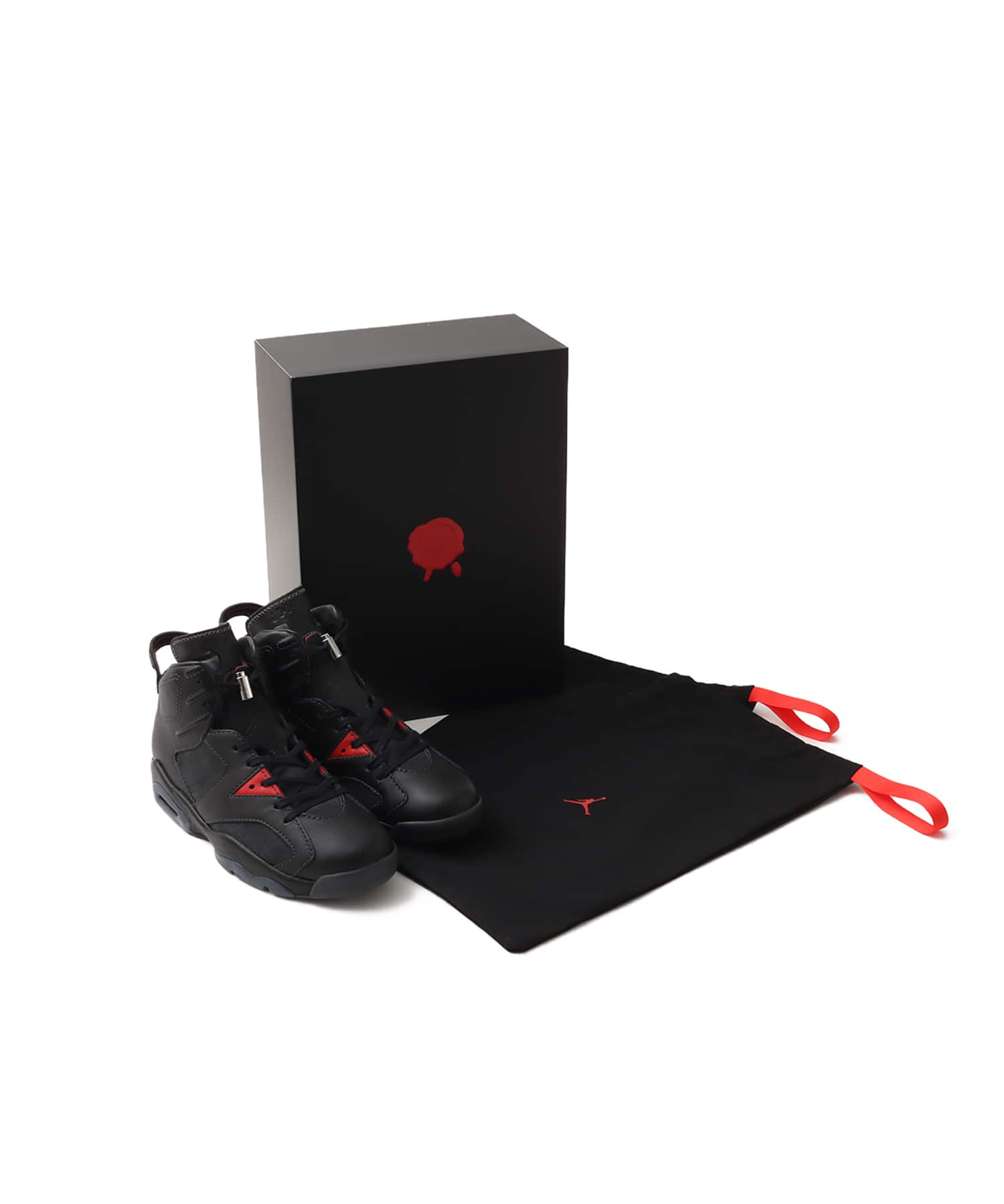 JORDAN BRAND AIR JORDAN 6 RETRO PRM OFF NOIR/PICANTE RED-OFF NOIRの画像