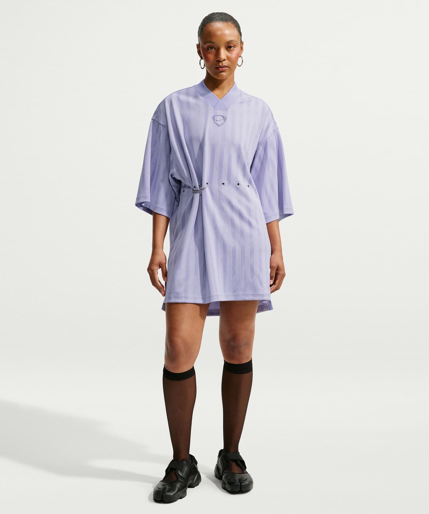 NIKE W RNWY JERSEY DRESS PURPLEの画像