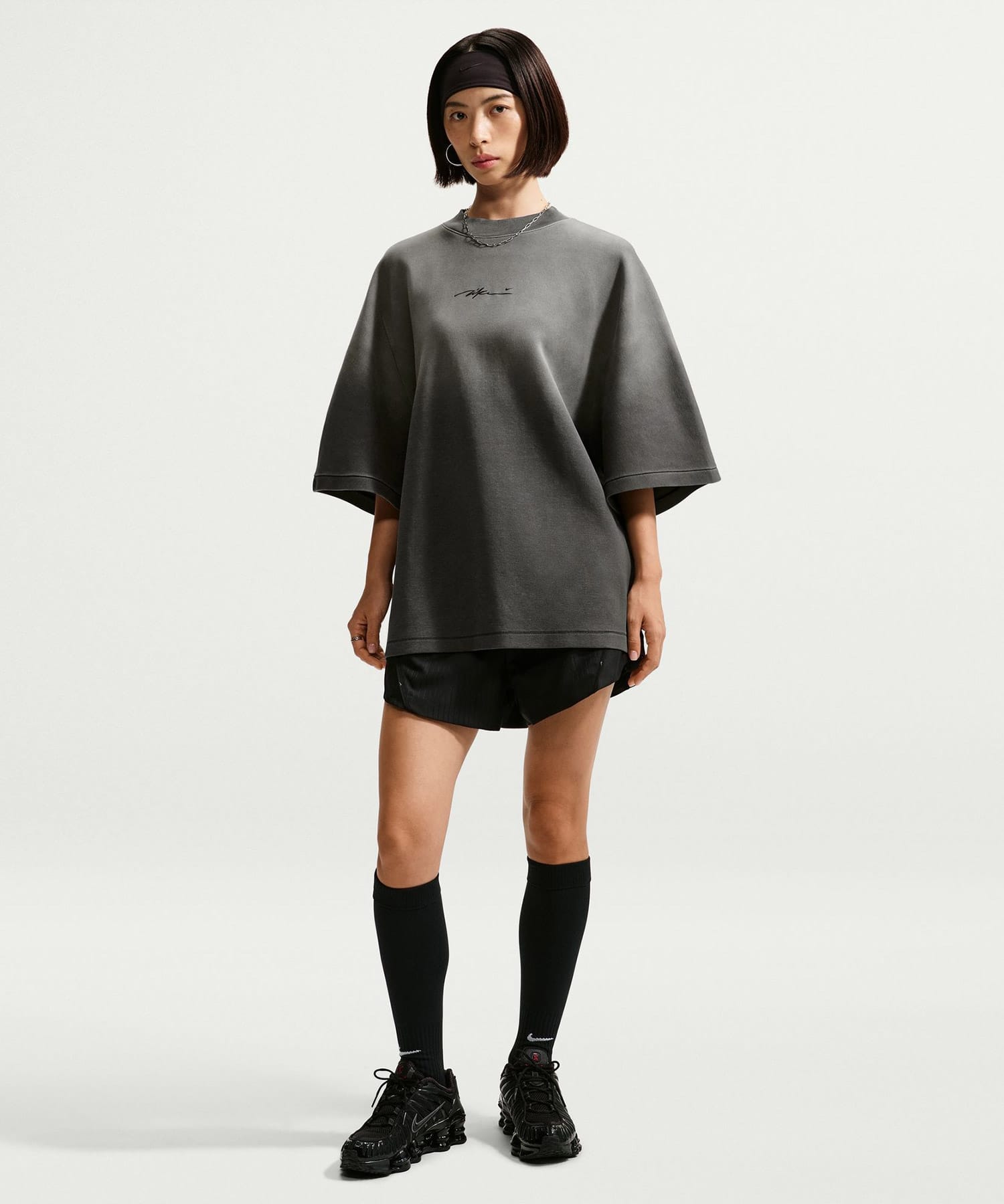 NIKE W NRG NK SS TOP BLACKの画像