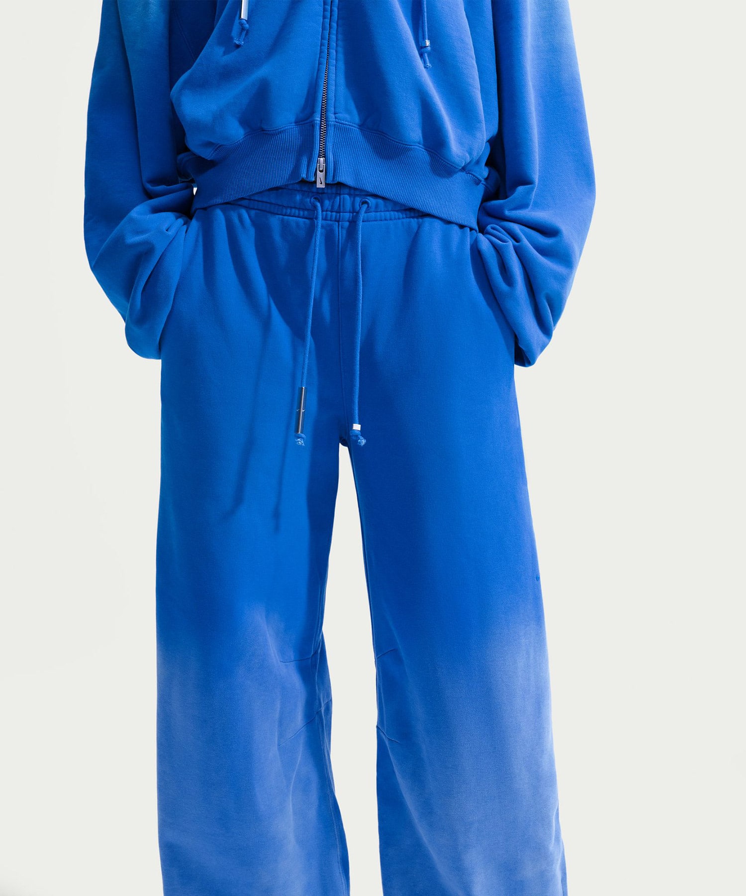 NIKE W NRG NK STUDIO FLEECE PANT BLUEの画像