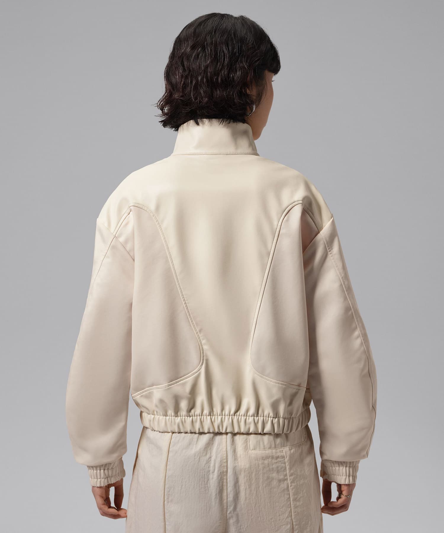 JORDAN BRAND AS W J FLT ICON FX LTHR JKT WHITEの画像