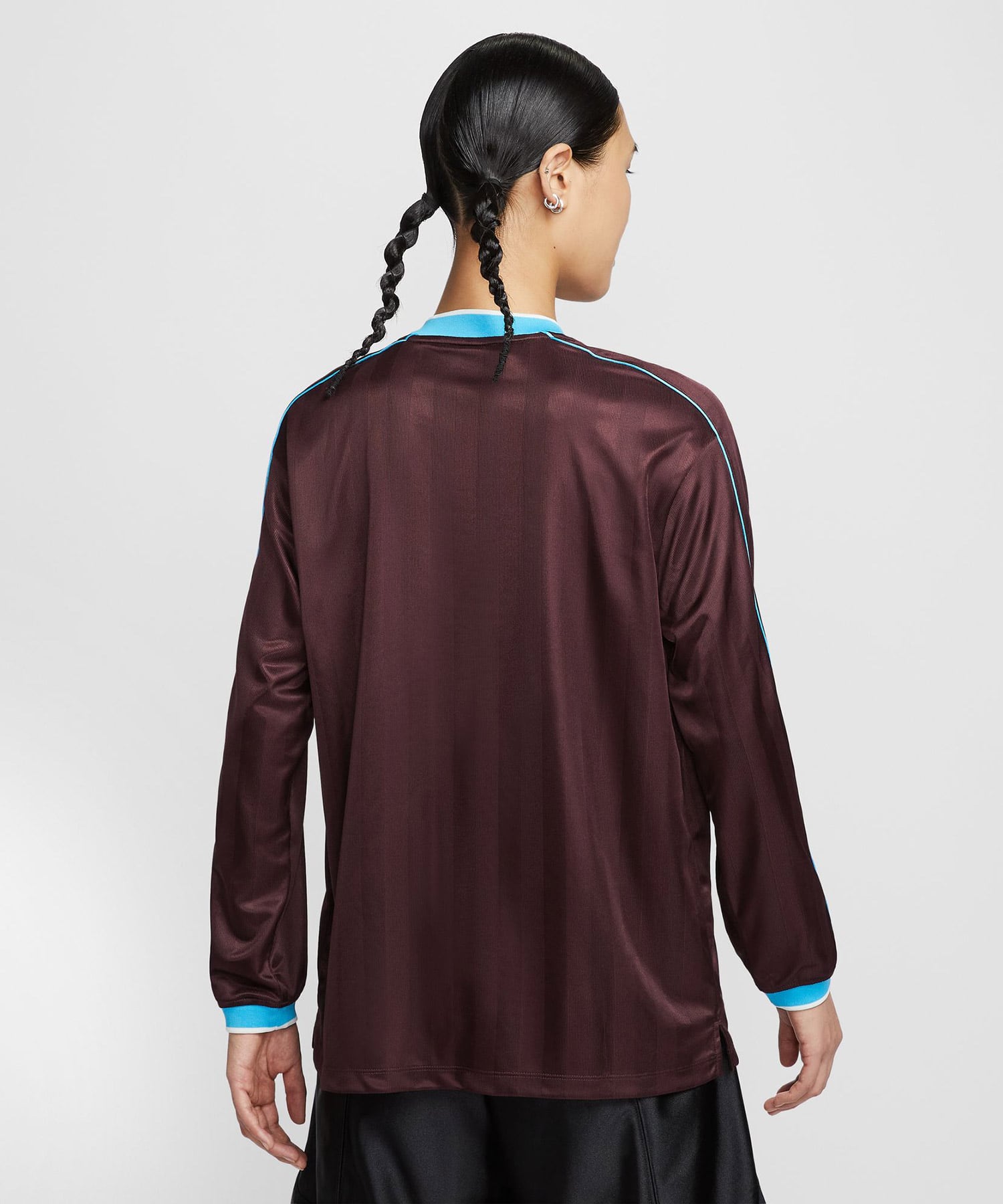 NIKE AS W NSW LS JERSEY BURGUNDY CRUSH/BALTIC BLUEの画像
